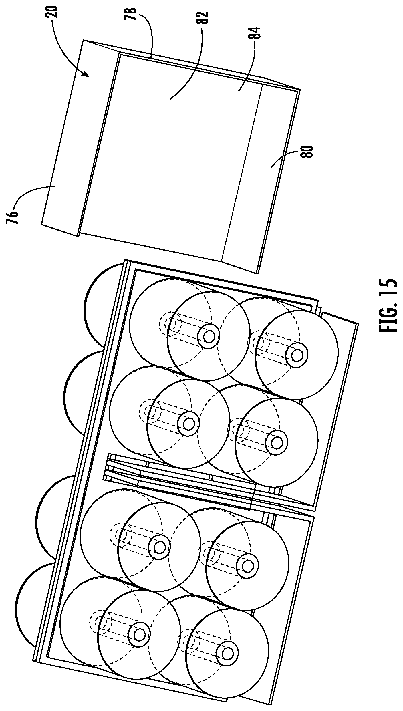 Patent US12586730 Figure 12 – Capacitor assembly with laminar bus plate arrangement