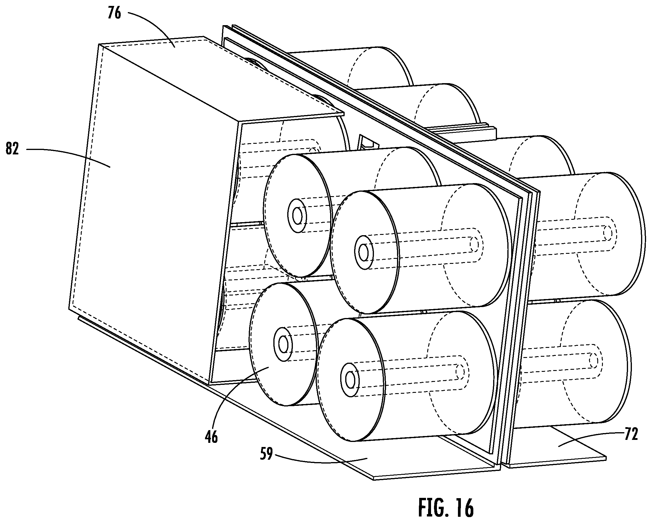 Patent US12586730 Figure 13 – Capacitor assembly with laminar bus plate arrangement