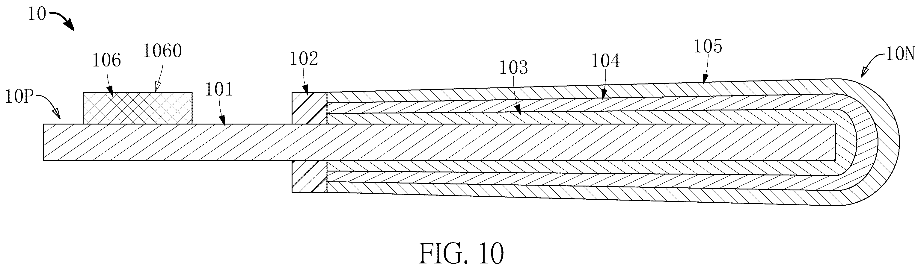 Patent US12586732 Figure 10 – Capacitor assembly package structure having outermost reinforcement structures