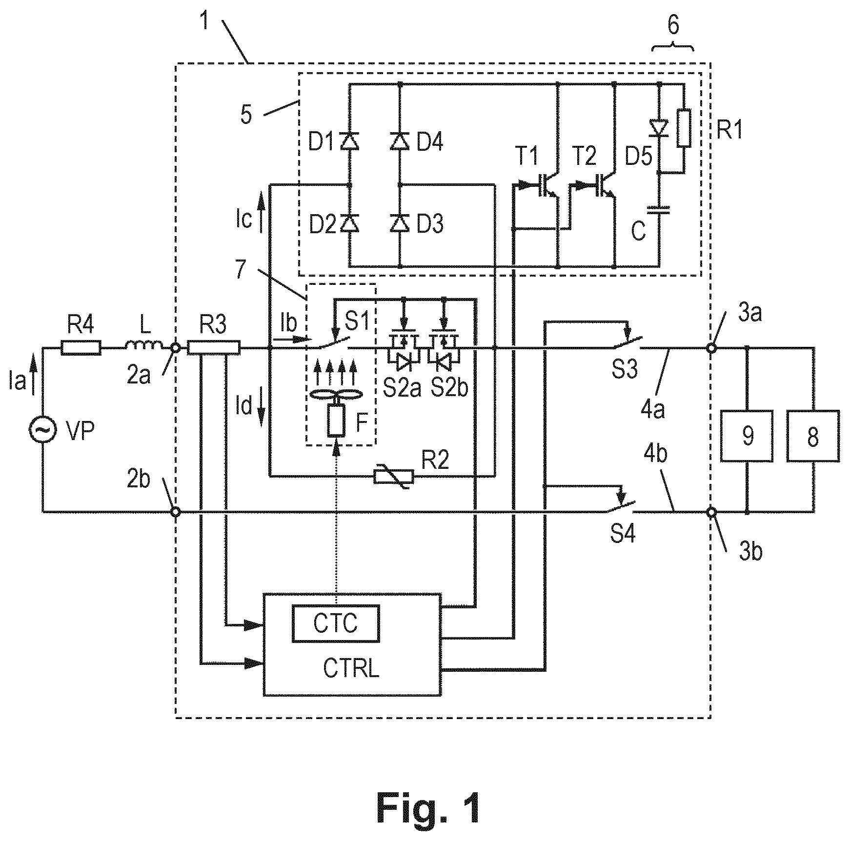 Patent US12586739 — Hybrid circuit breaker with improved current capacity per device size — Figure 1