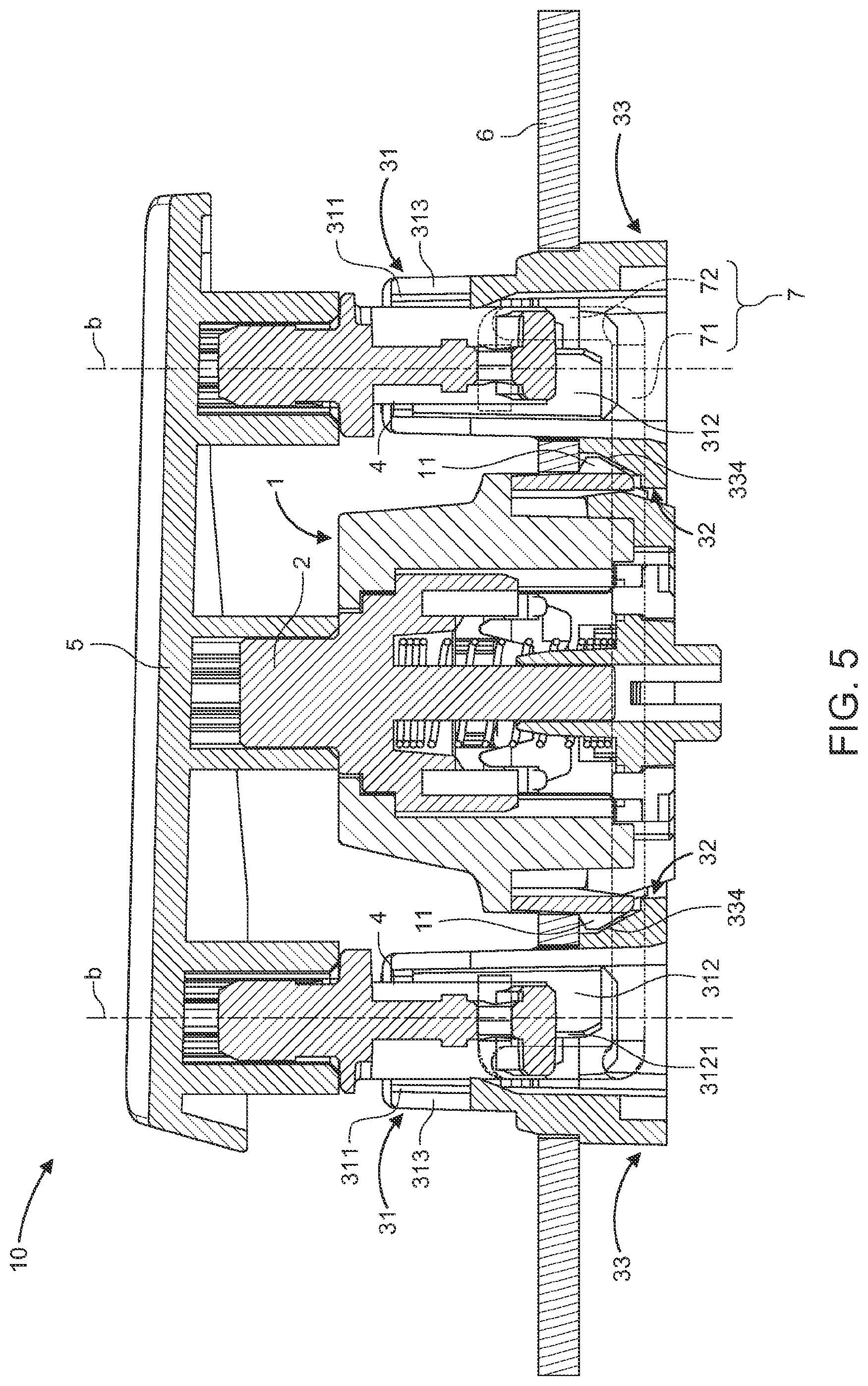 Patent US12586740 Figure 5 – Stack key structure and balance-shaft seat thereof