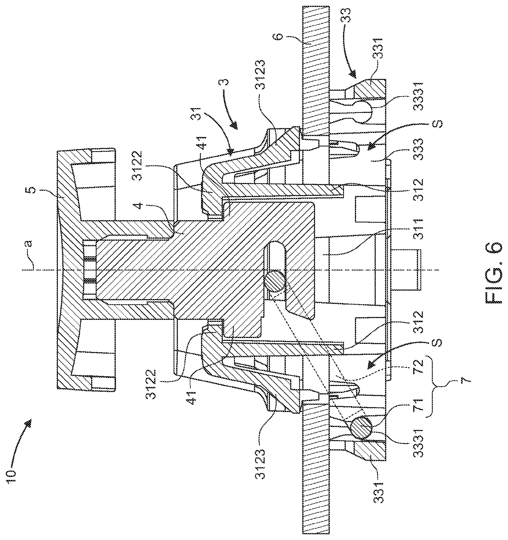 Patent US12586740 Figure 6 – Stack key structure and balance-shaft seat thereof
