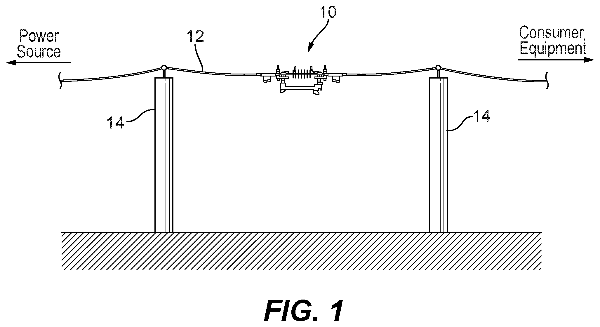 Patent US12586742 Figure 1 – Conductor latch for in-line disconnect switch