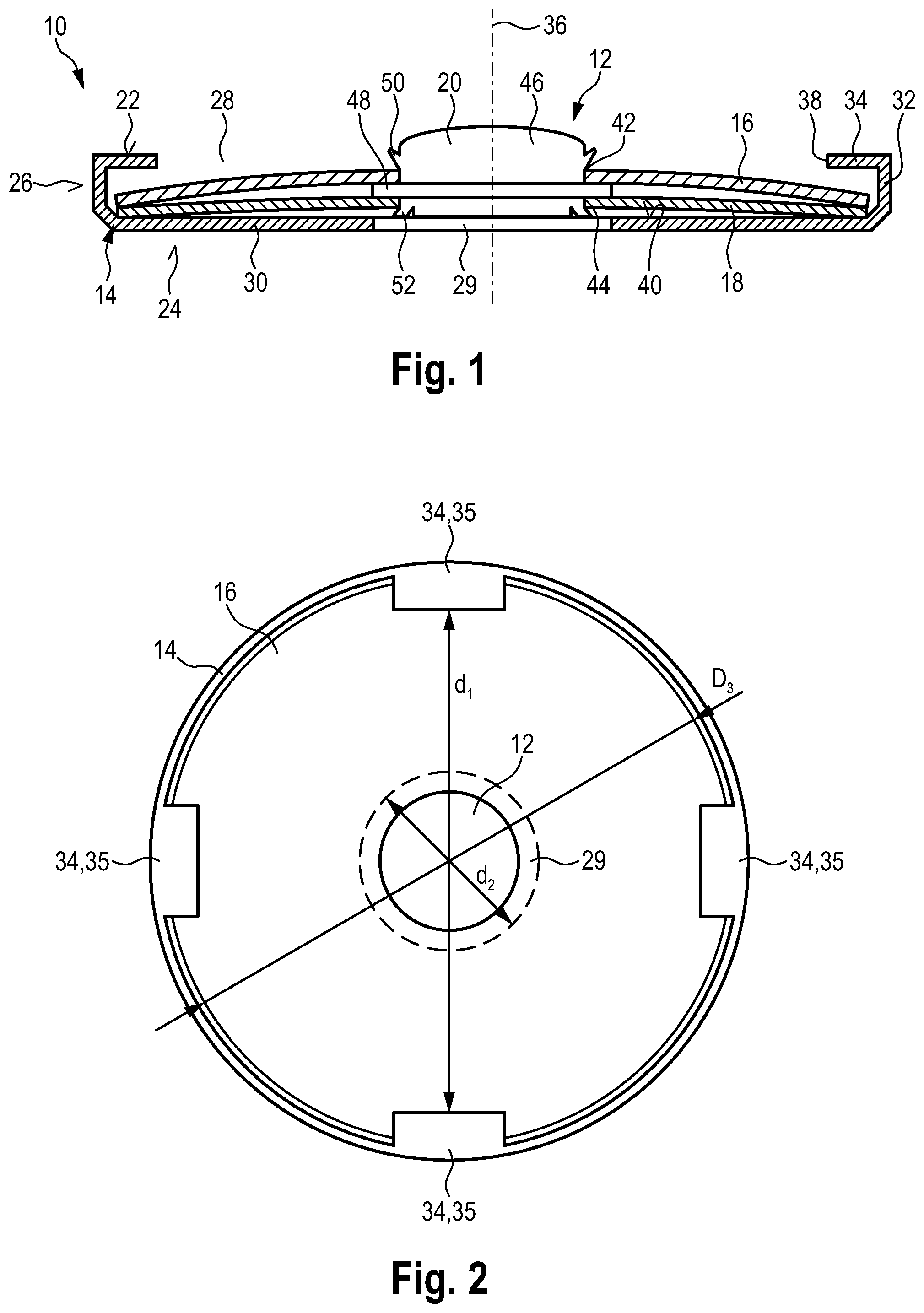 Patent US12586745 Figure 1 – Temperature-dependent switching mechanism and temperature-dependent switch