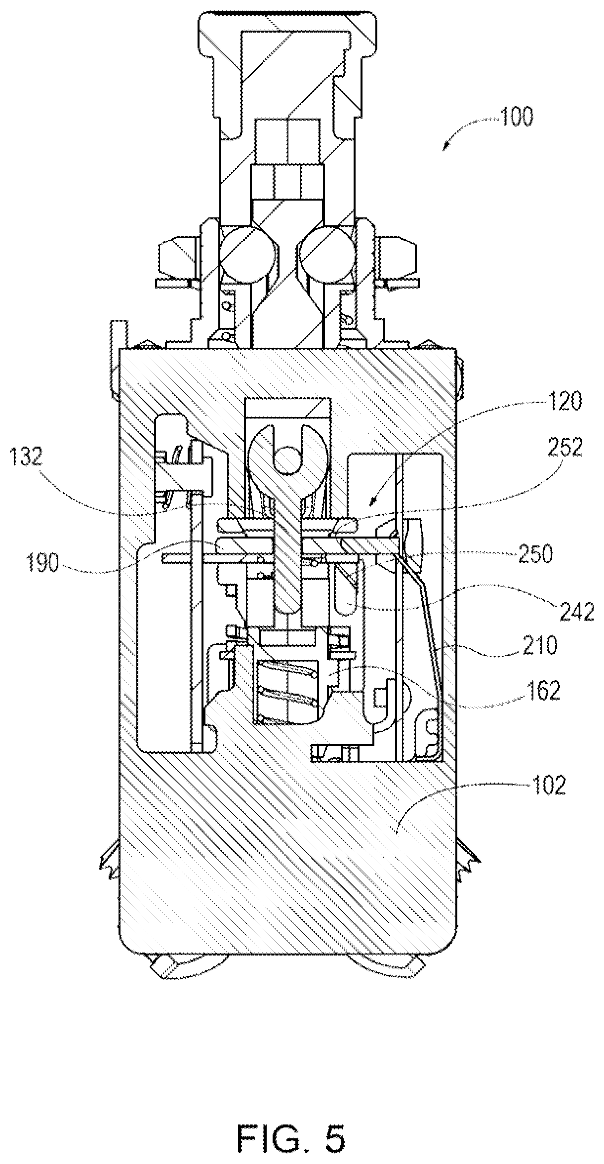 Patent US12586746 Figure 5 – Circuit breaker trip mechanism assembly