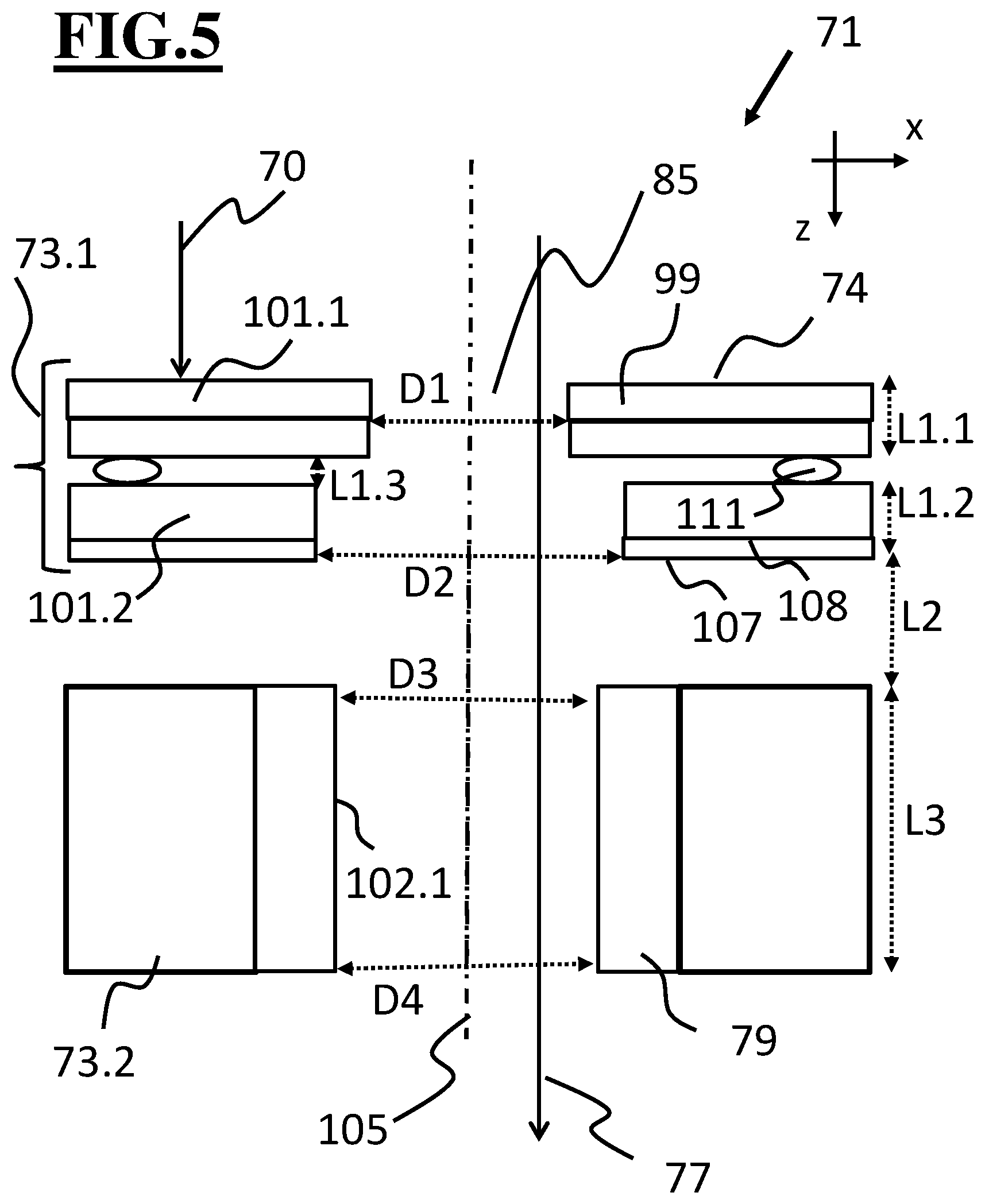 Patent US12586749 Figure 5 – Certain improvements of multi-beam generating and multi-beam deflecting units
