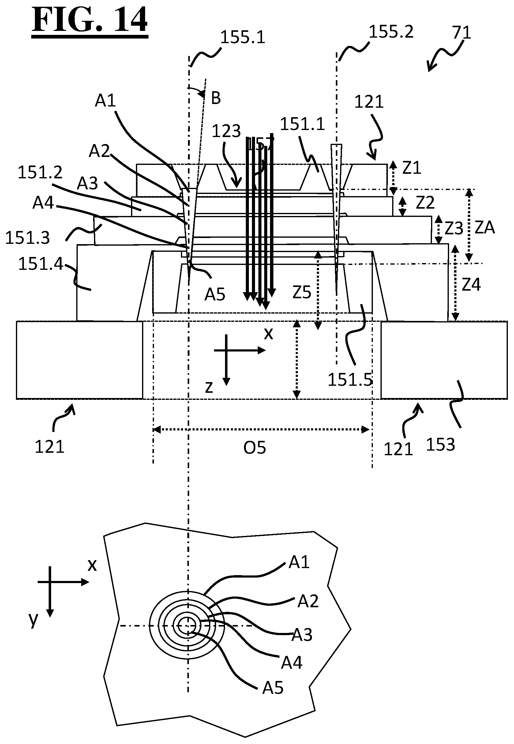 Patent US12586749 Figure 14 – Certain improvements of multi-beam generating and multi-beam deflecting units