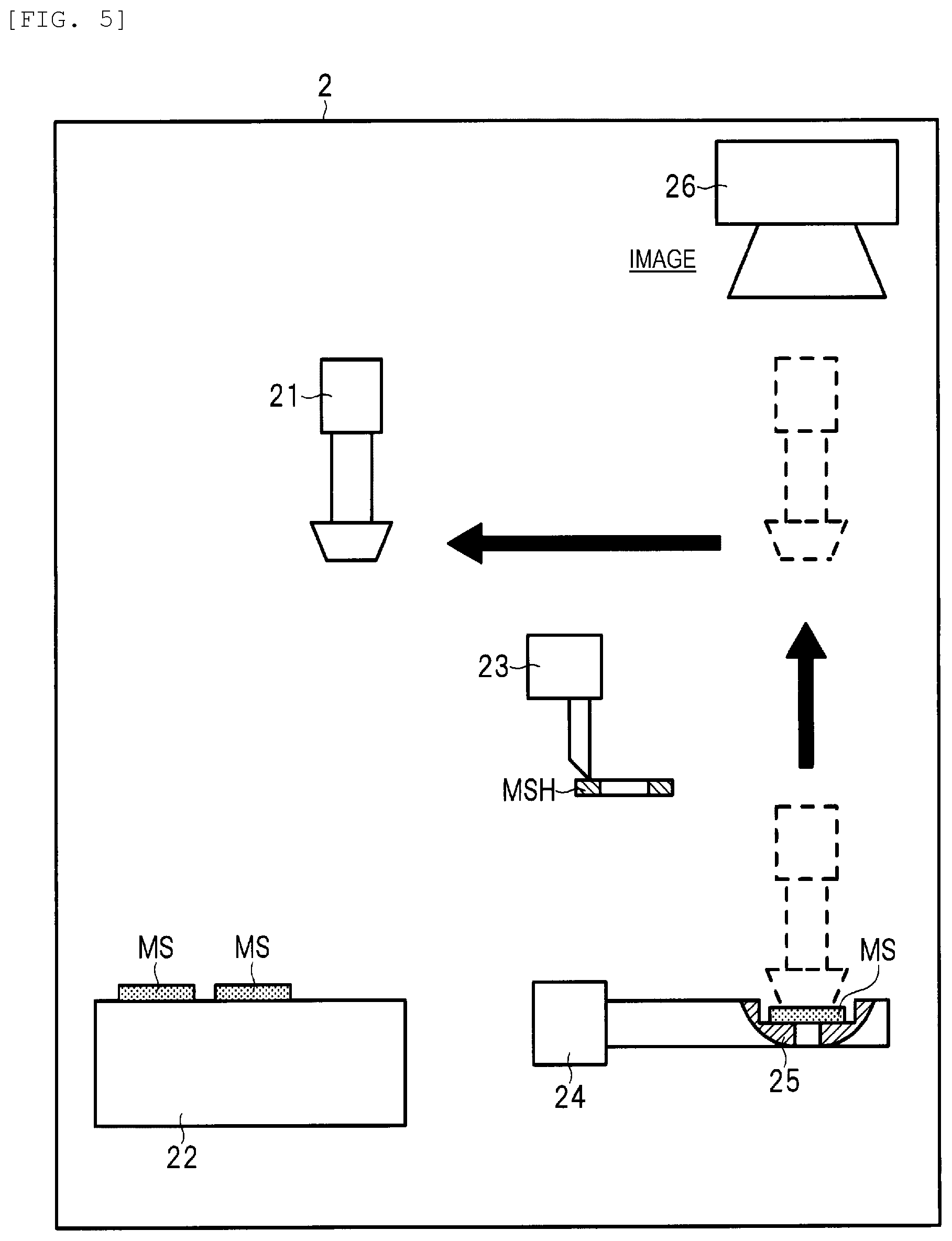 Patent US12586751 Figure 5 – Transfer device and analysis system