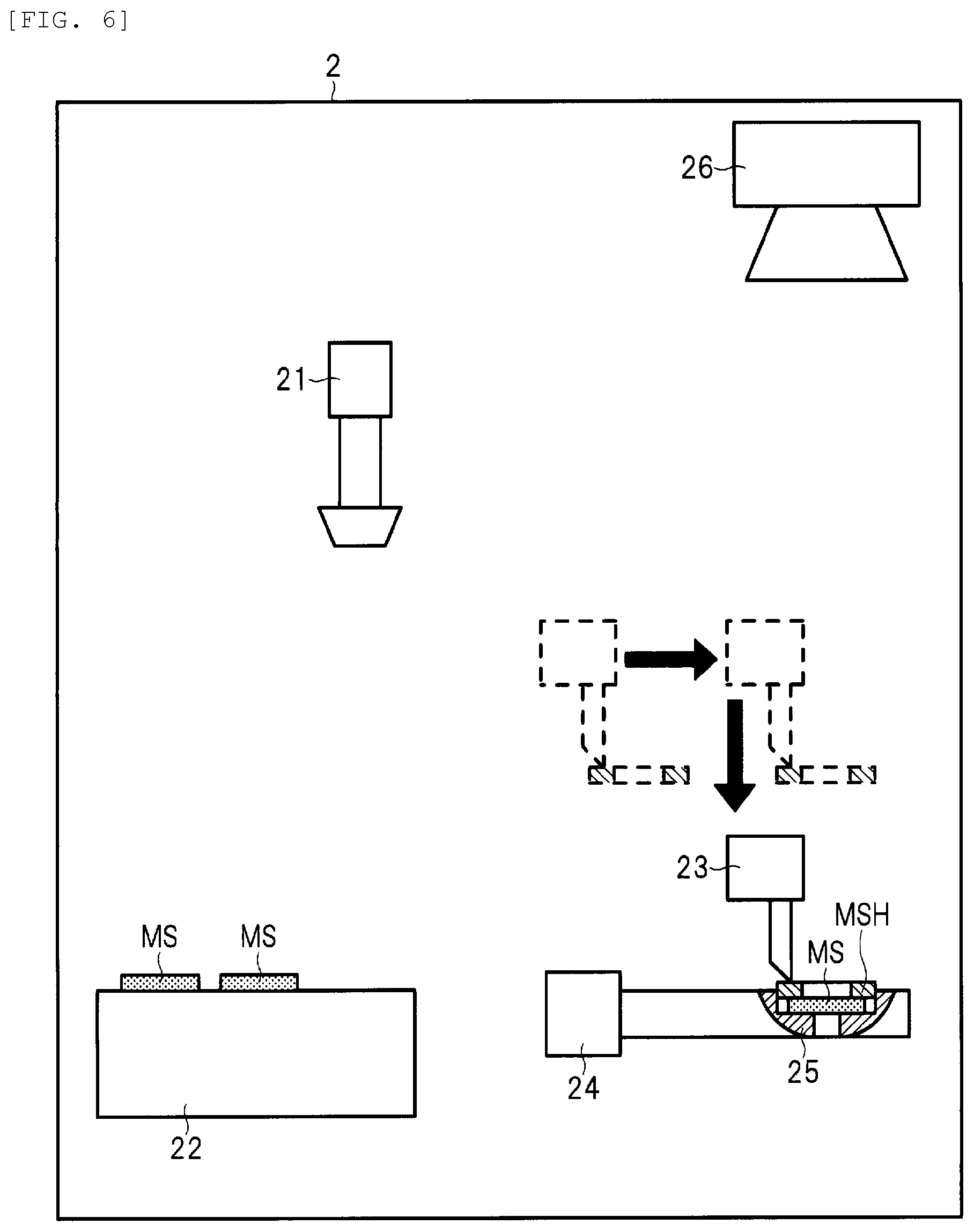 Patent US12586751 Figure 6 – Transfer device and analysis system