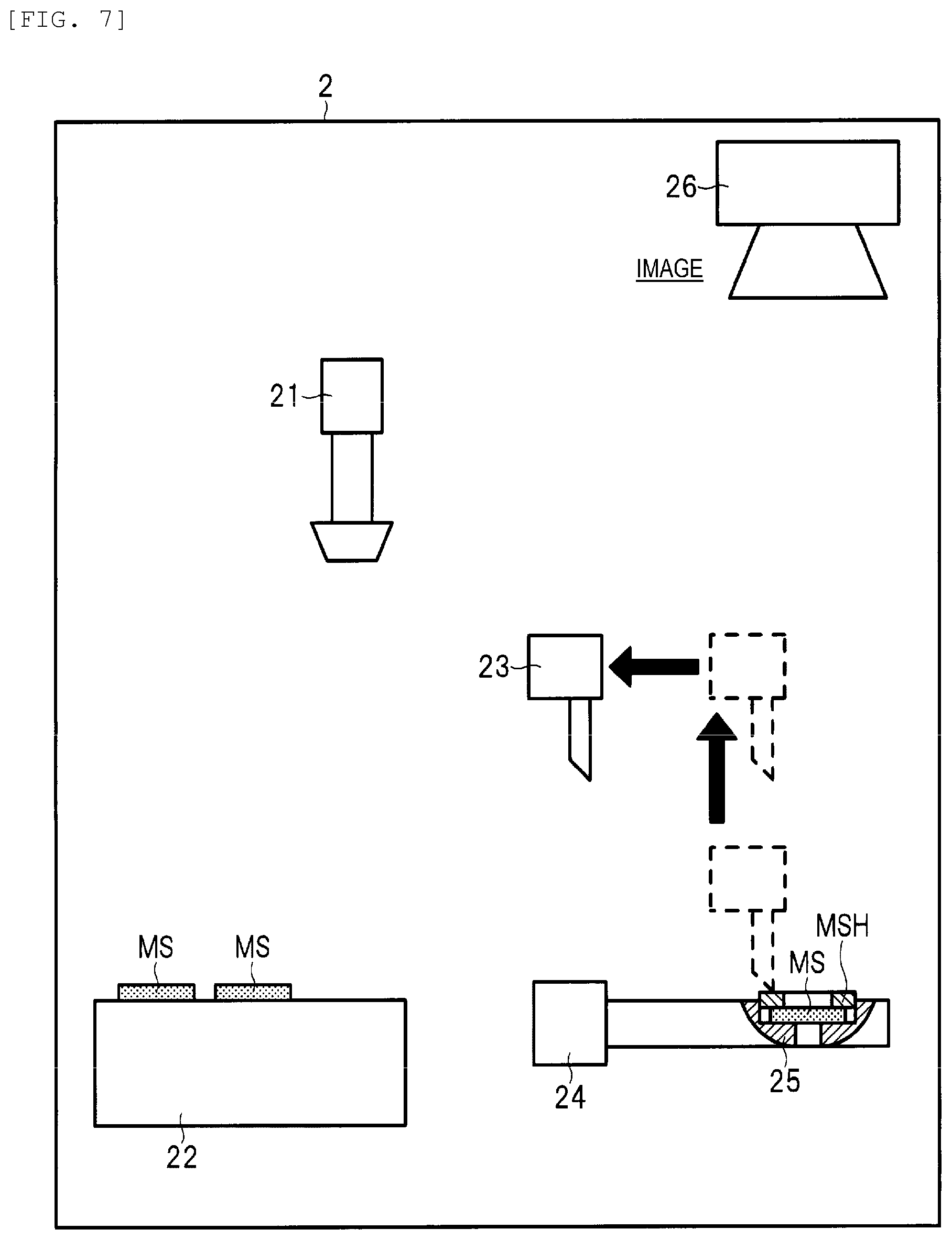 Patent US12586751 Figure 7 – Transfer device and analysis system