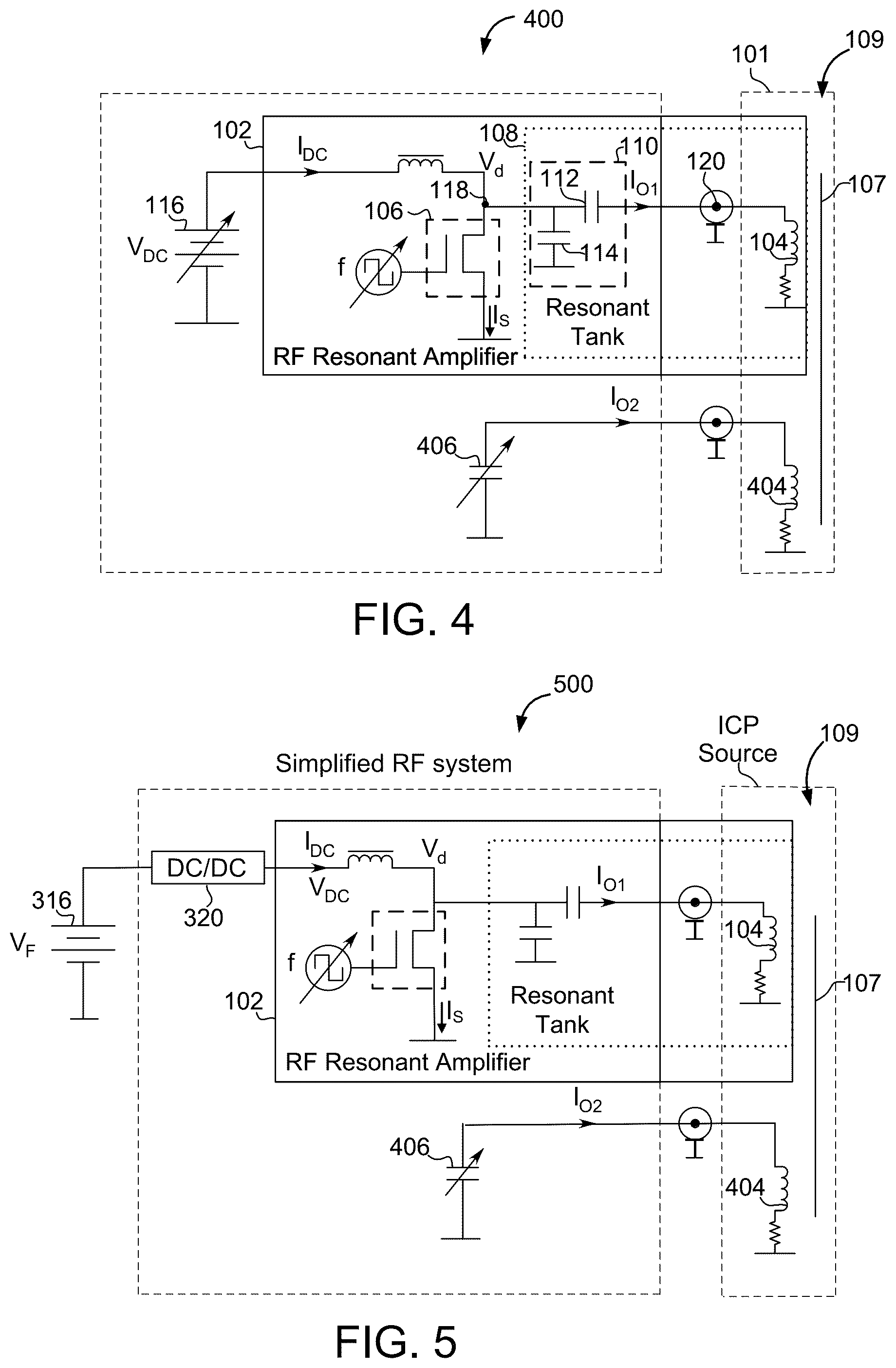Patent US12586758 Figure 4 – Power delivery to a plasma via inductive coupling
