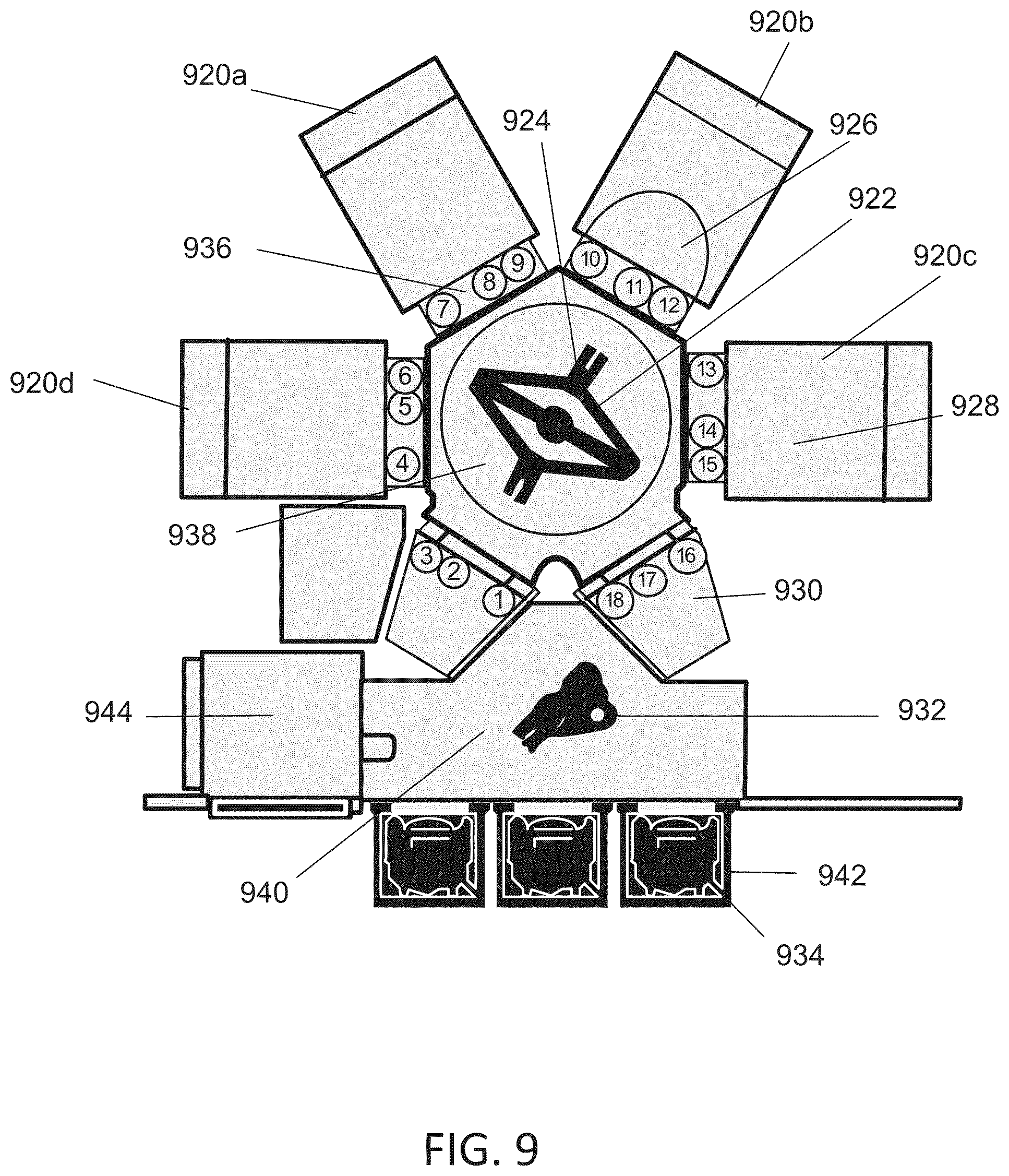 Patent US12586765 Figure 9 – Surface modification for metal-containing photoresist deposition