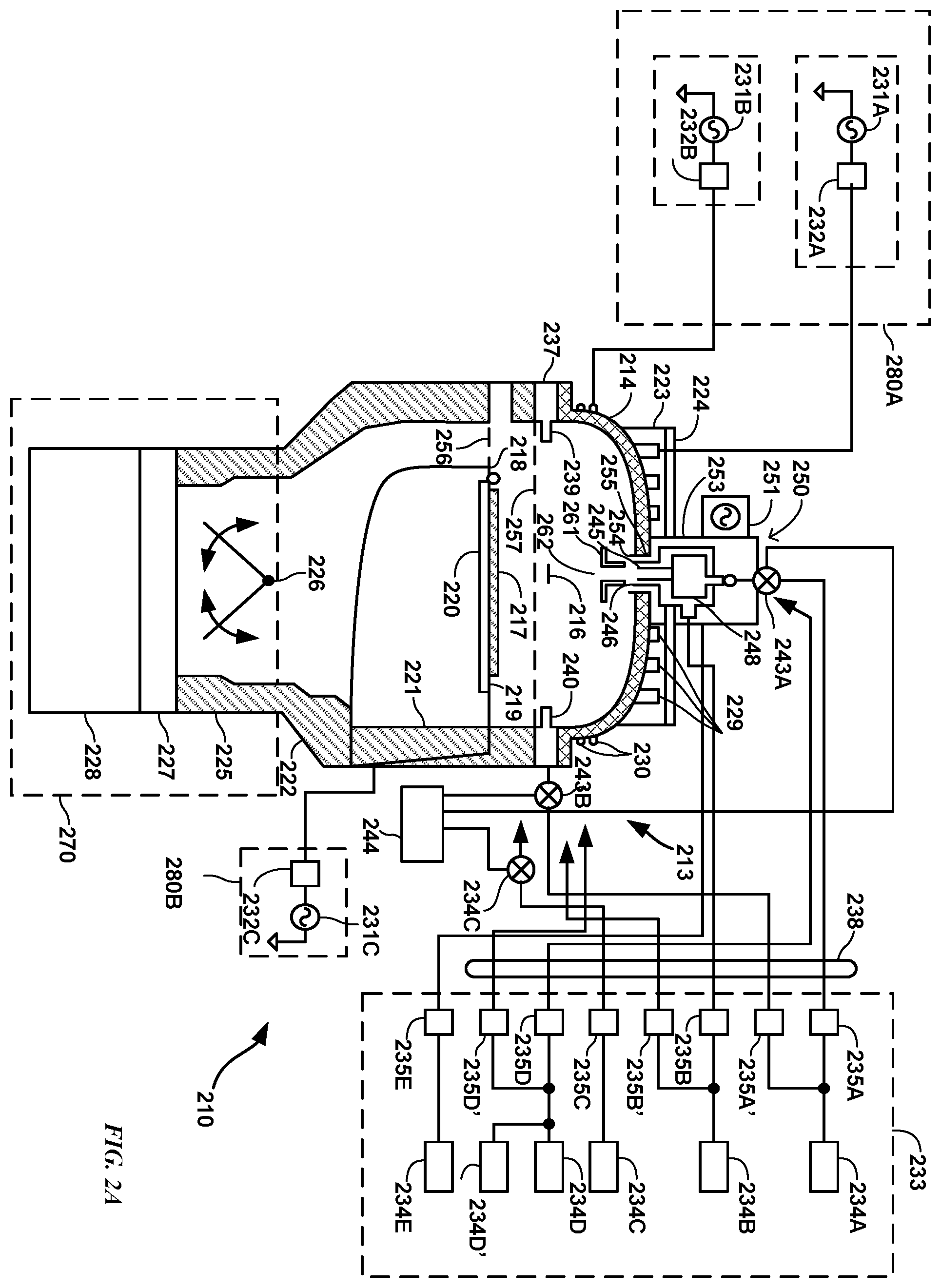 Patent US12586767 Figure 2 – Multi-port cross flow system