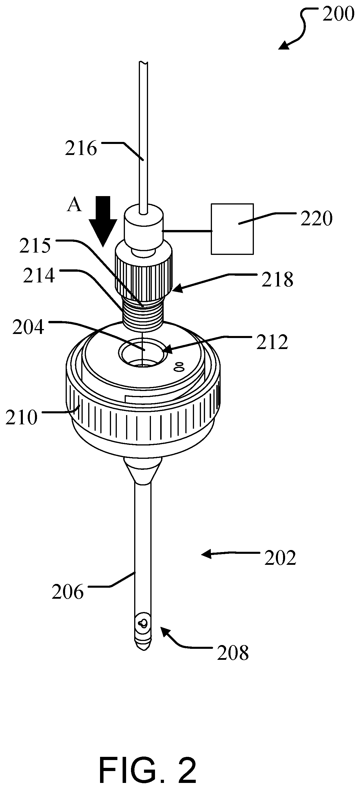 Patent US12586771 Figure 2 – Electrode protrusion adjustment for maximizing pressure drop across liquid transport conduit