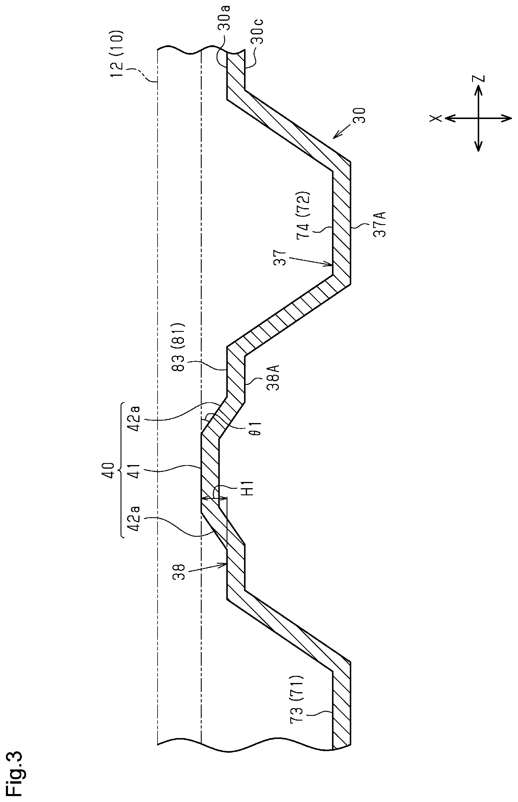 Patent US12586797 Figure 3 – Separator for fuel cell and single cell for fuel cell