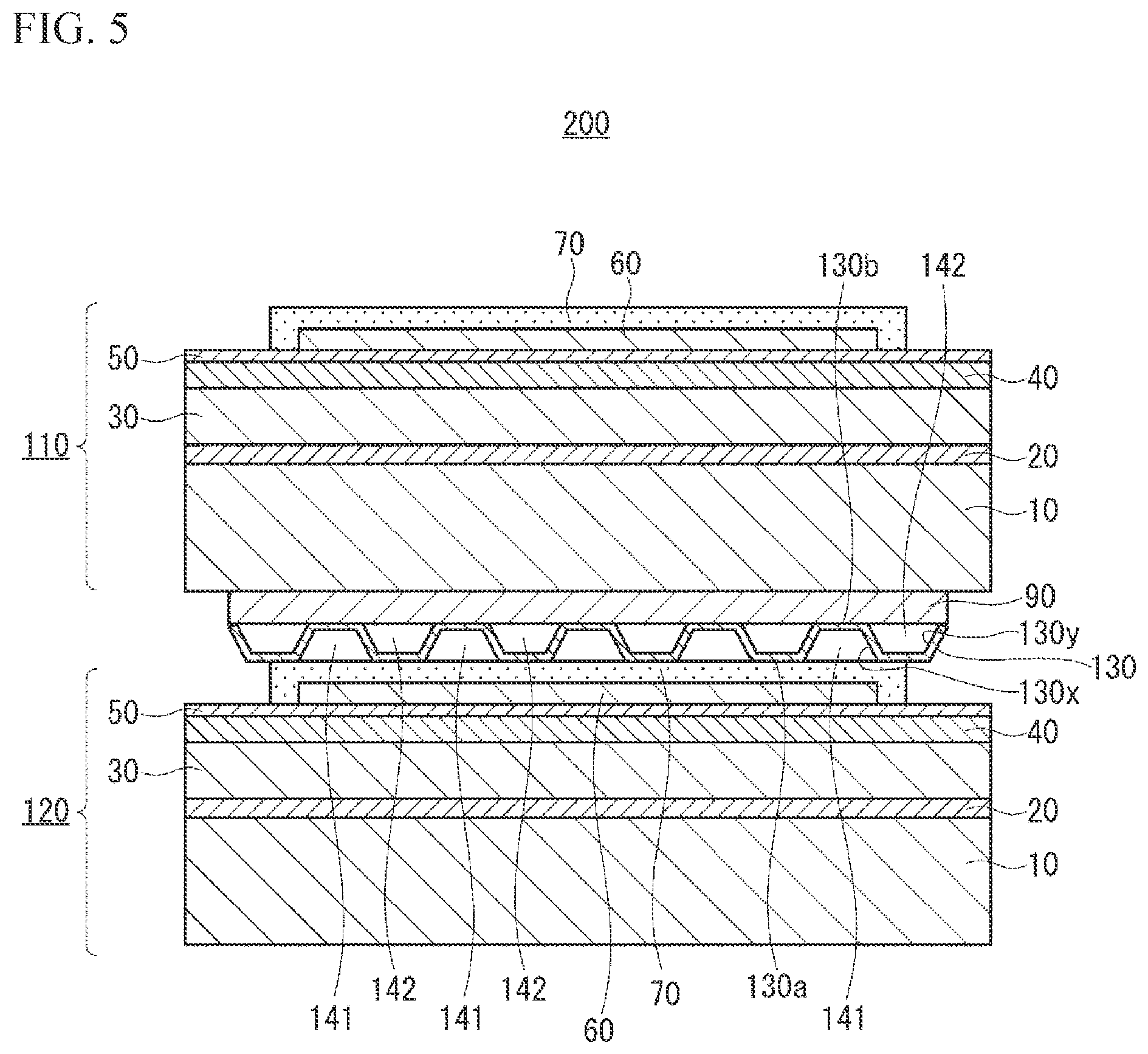 Patent US12586805 Figure 5 – Solid oxide fuel cell, solid oxide fuel cell stack and manufacturing method of solid oxide fuel cell