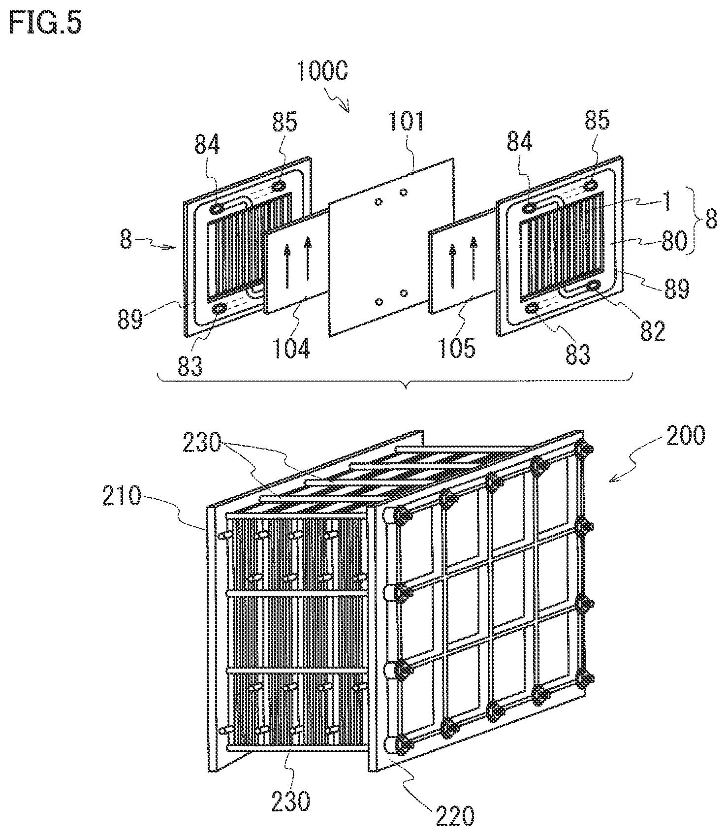 Patent US12586806 Figure 4 – Bipolar plate, cell frame, battery cell, cell stack, and redox flow battery