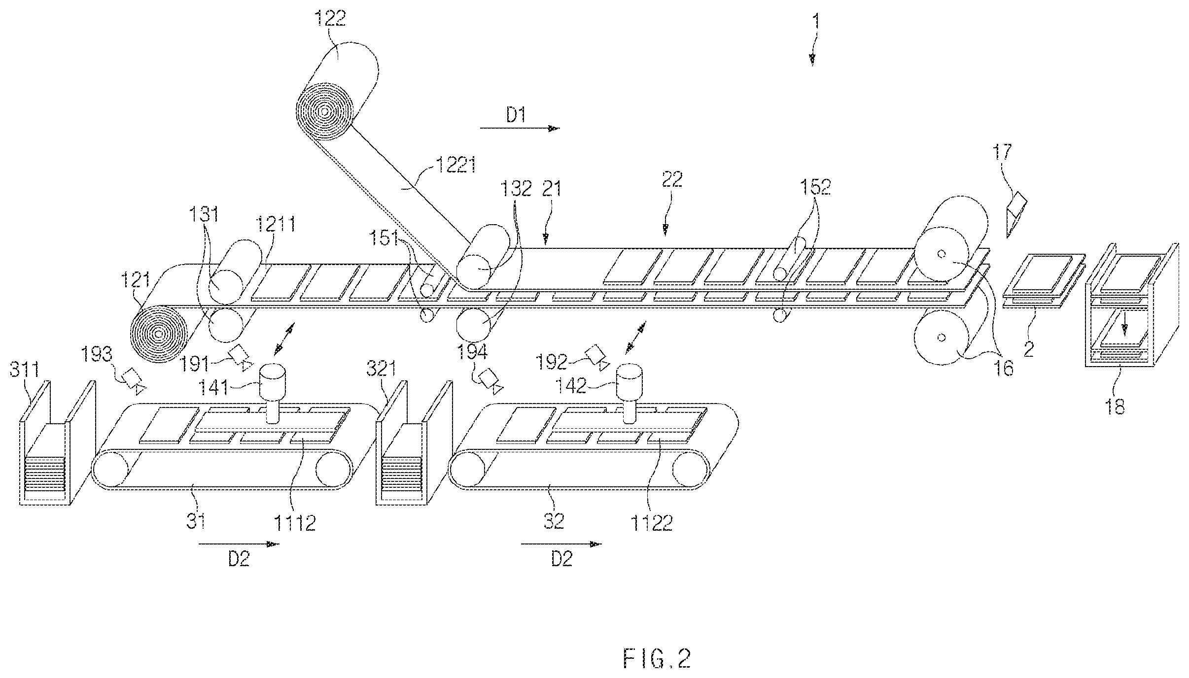 Patent US12586808 Figure 2 – Apparatus and method for manufacturing unit cells