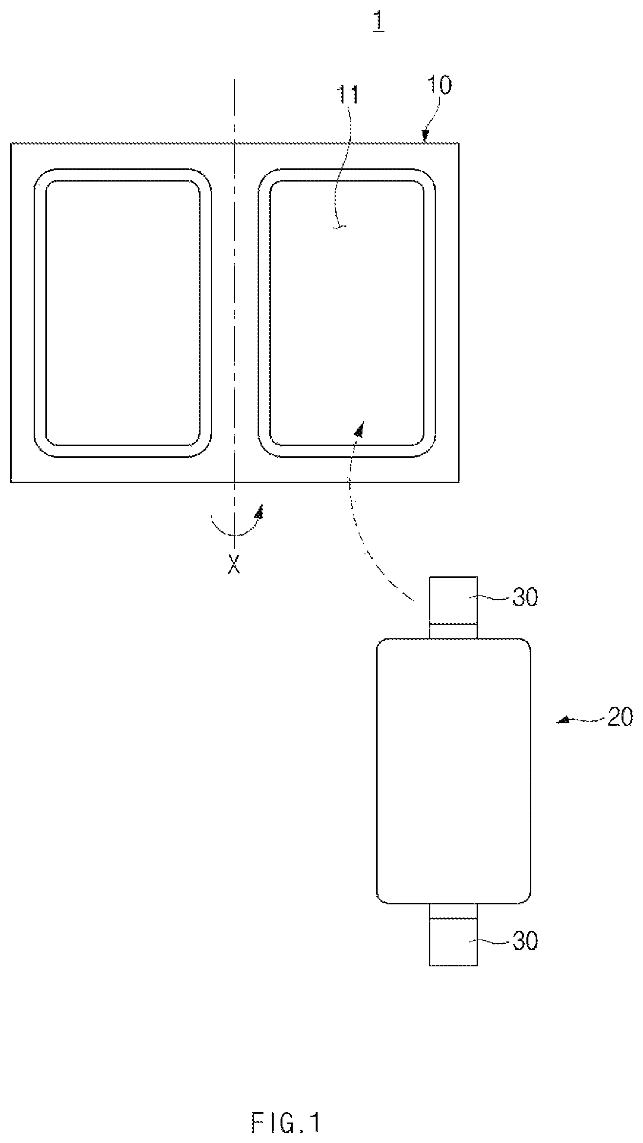 Patent US12586809 Figure 1 – Method for manufacturing secondary battery, coupling clip for manufacturing secondary battery, and secondary battery