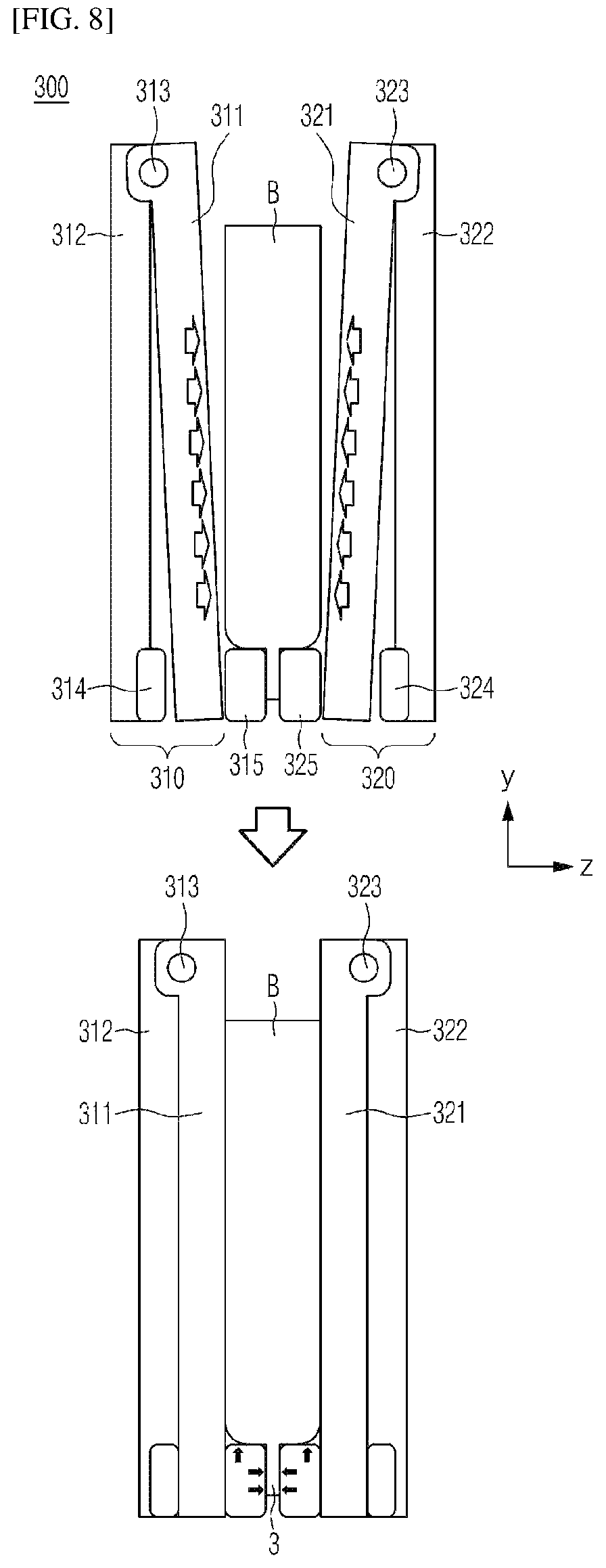 Patent US12586810 Figure 6 – Pressure jig of battery cell and gas removal method using the same