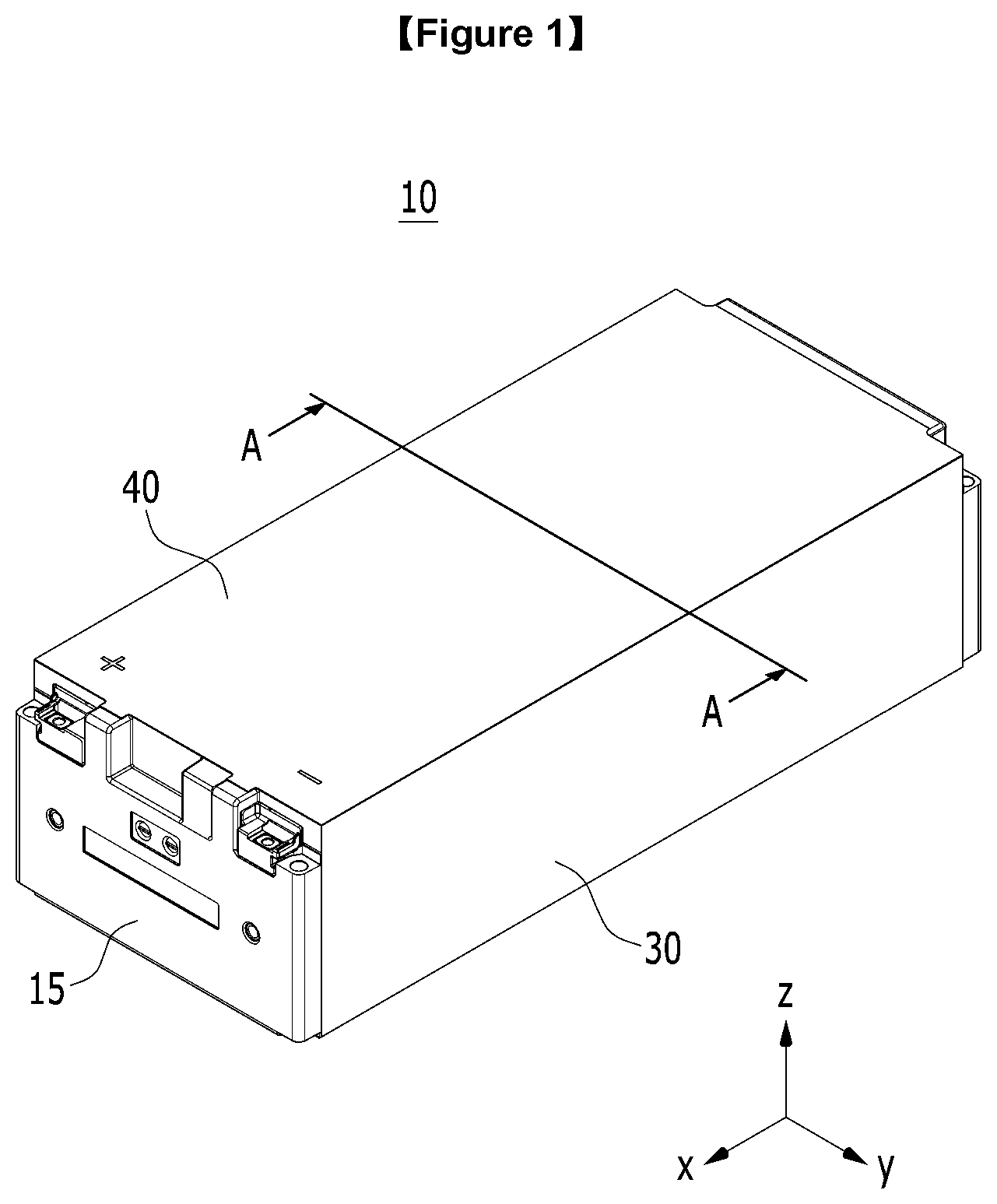 Patent US12586837 Figure 1 – Battery module and battery pack including the same