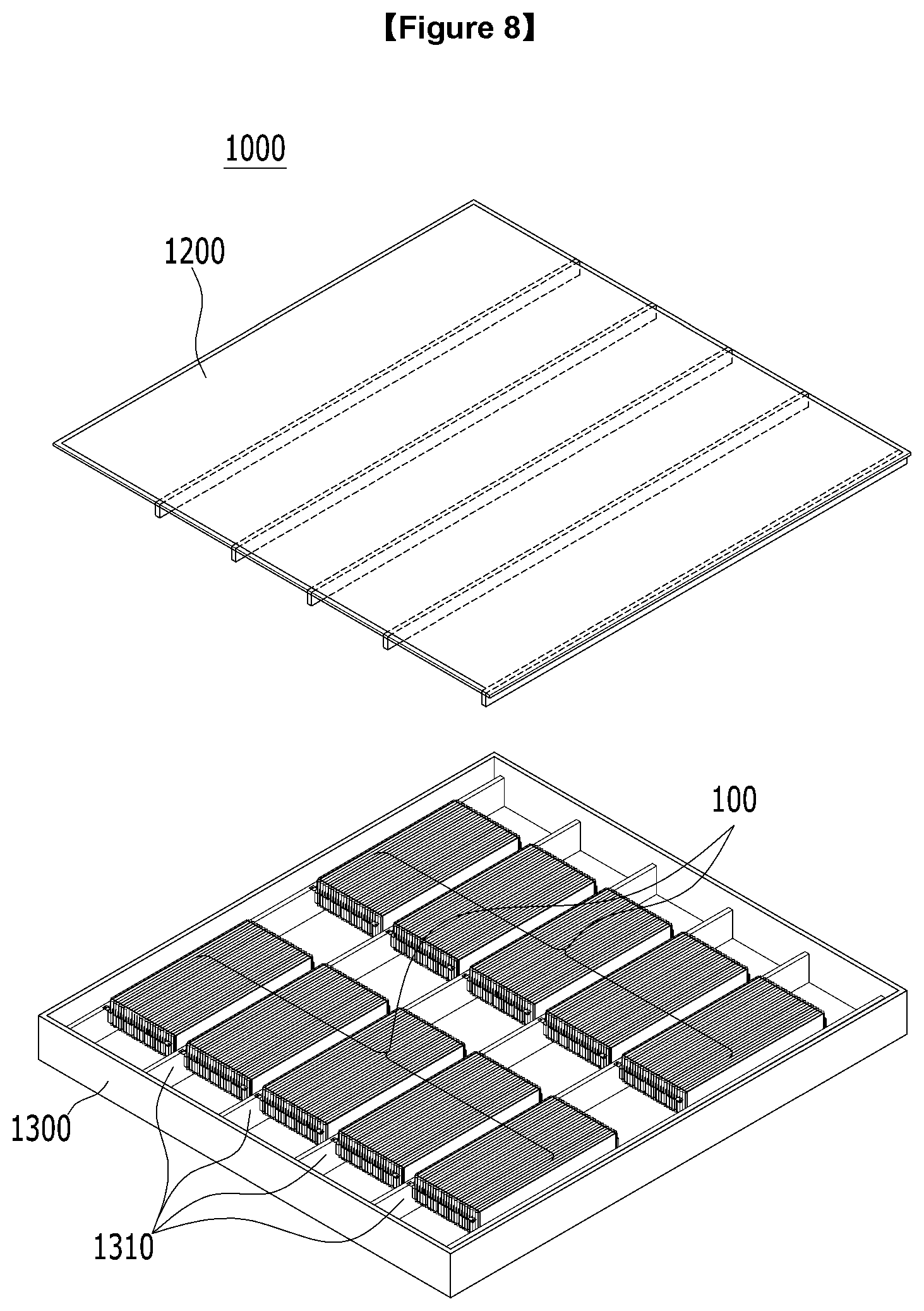 Patent US12586837 Figure 8 – Battery module and battery pack including the same