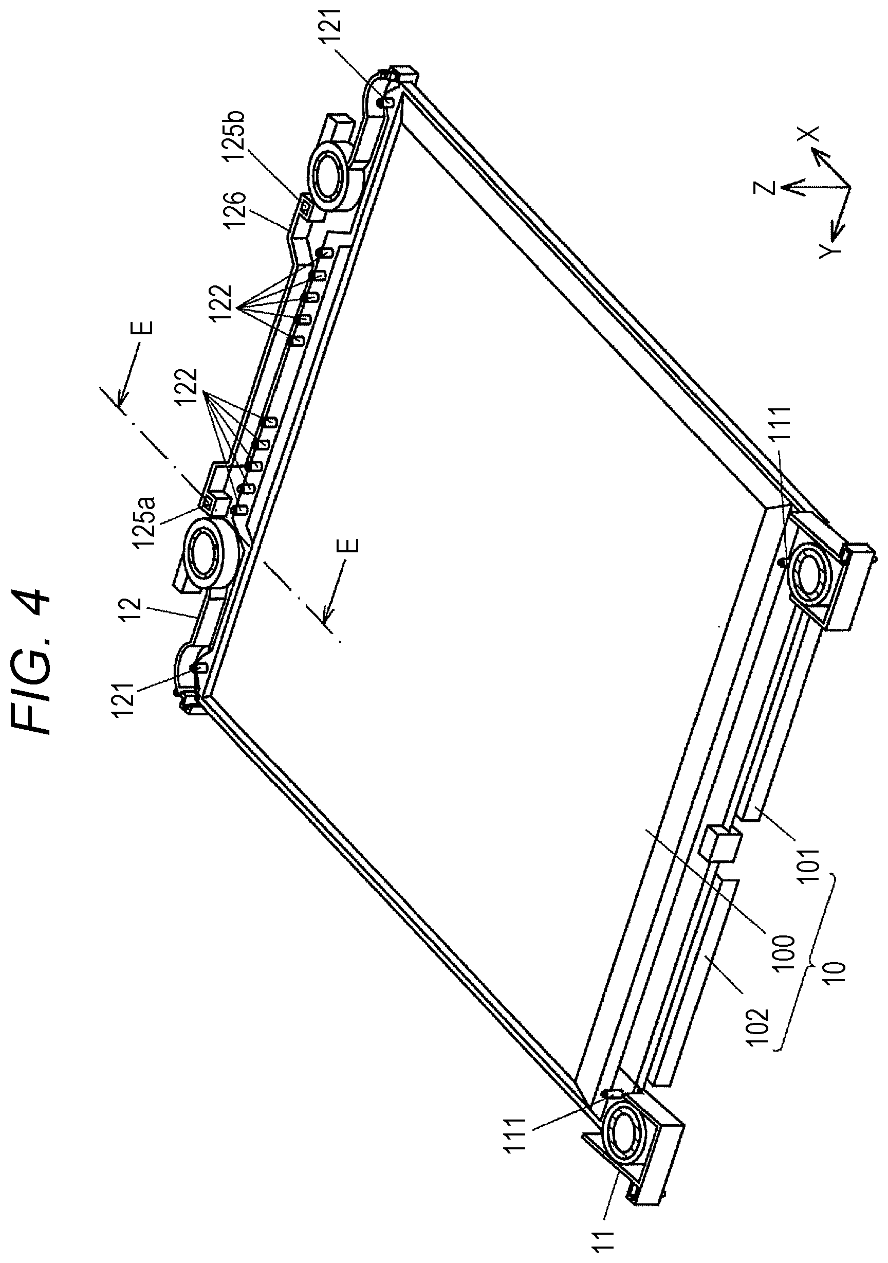 Patent US12586839 Figure 4 – Battery module with improved cooling performance, battery device including said battery module, and method for manufacturing said battery module