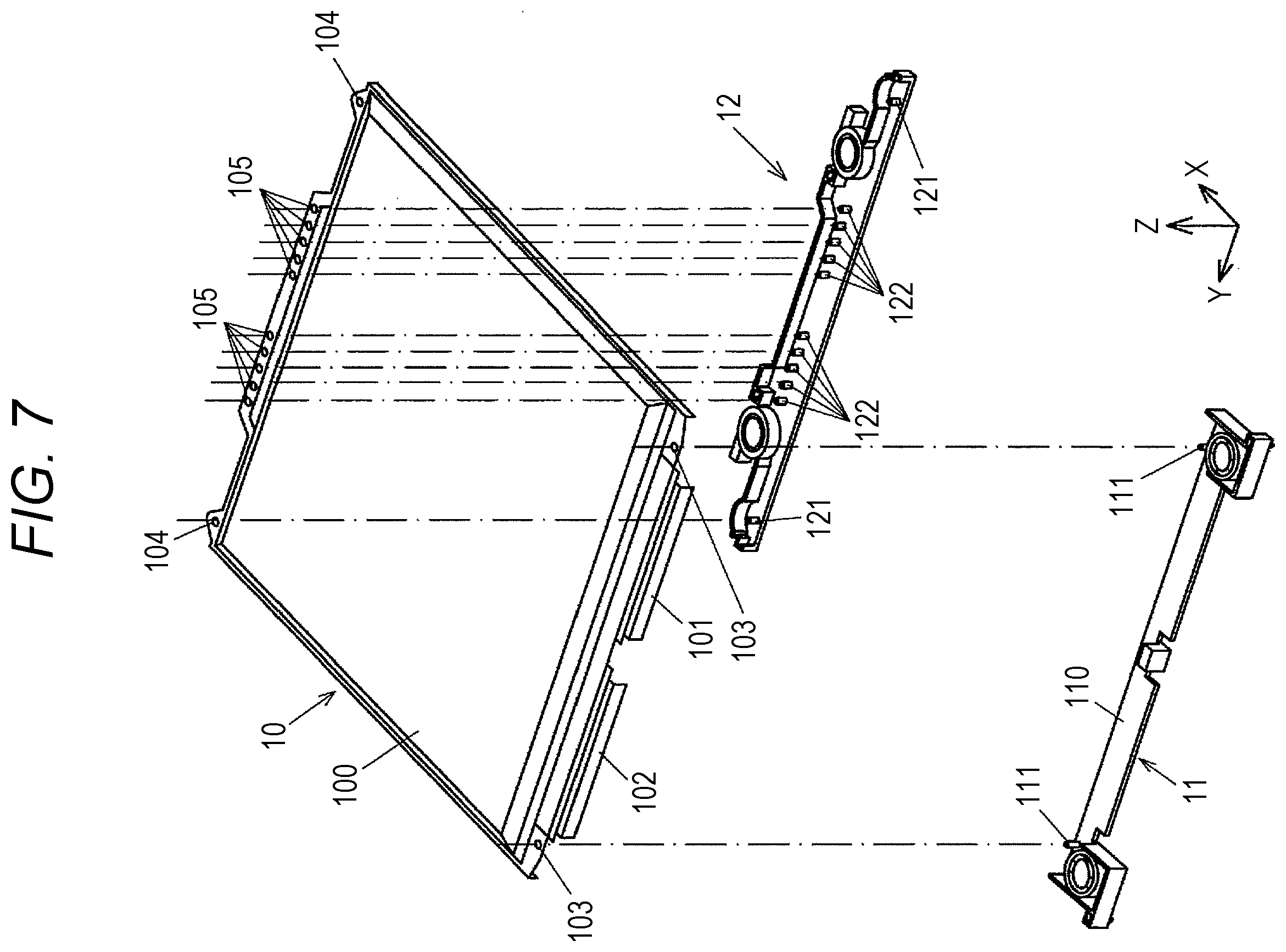 Patent US12586839 Figure 7 – Battery module with improved cooling performance, battery device including said battery module, and method for manufacturing said battery module