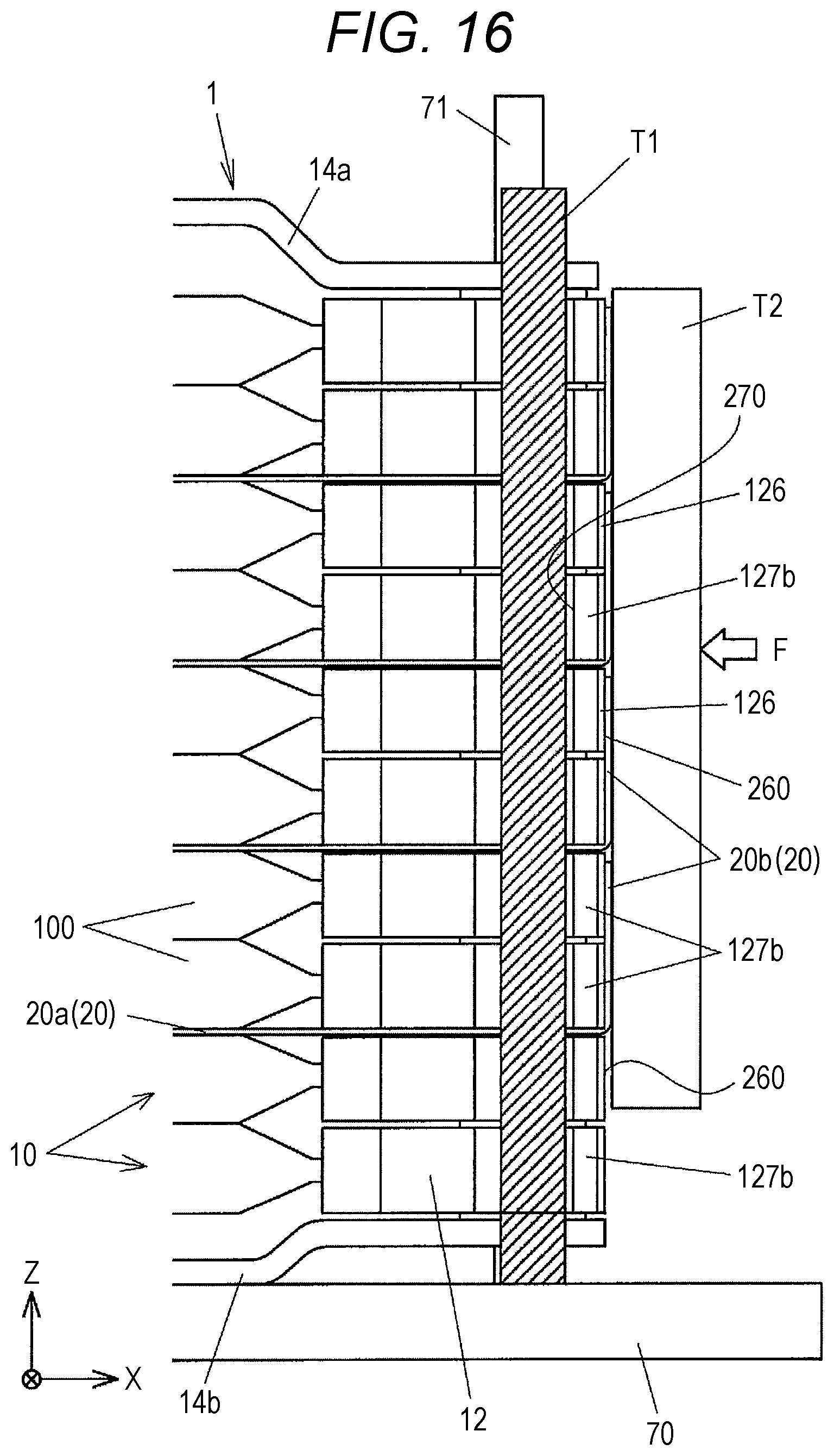 Patent US12586839 Figure 16 – Battery module with improved cooling performance, battery device including said battery module, and method for manufacturing said battery module