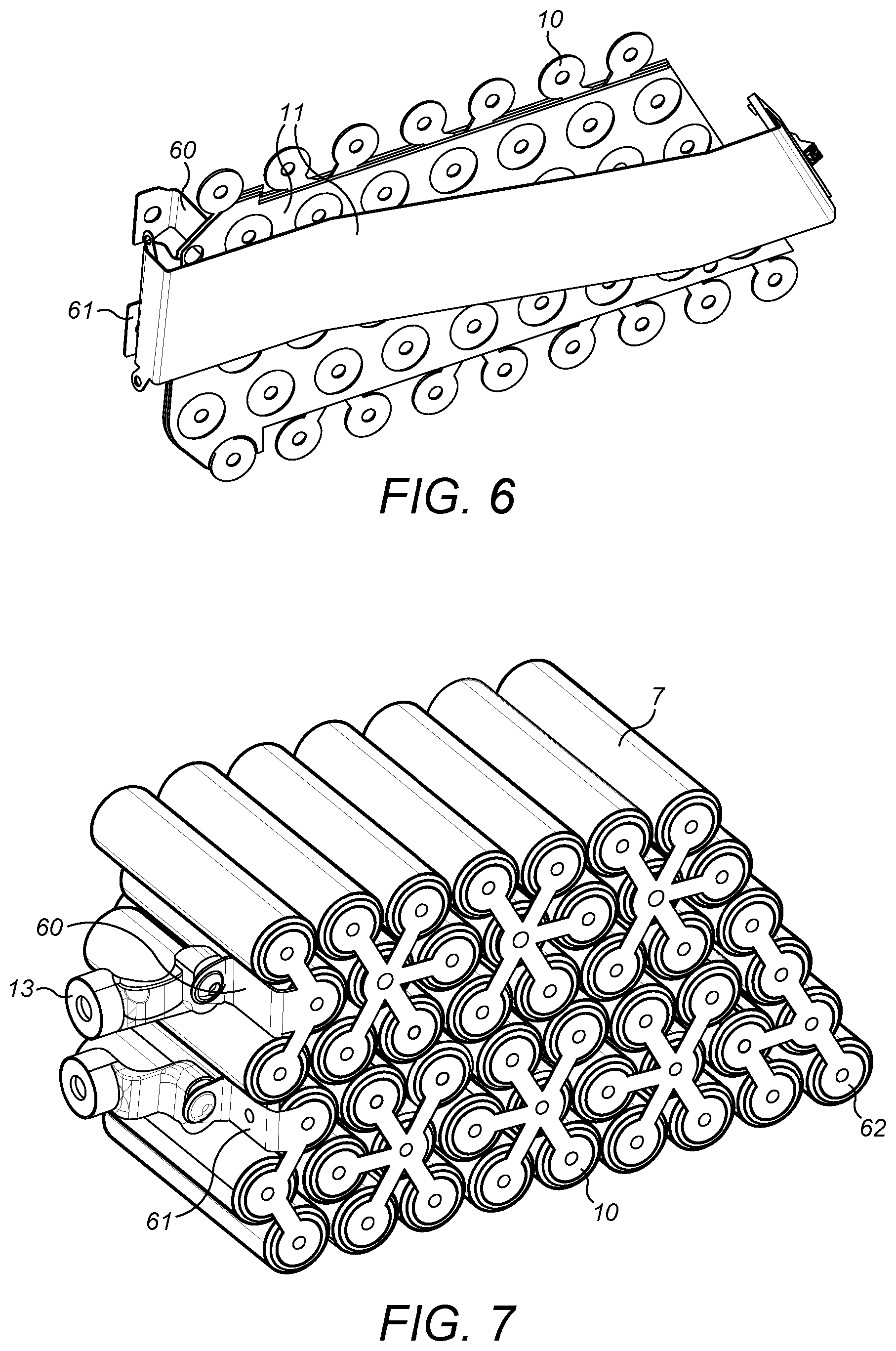 Patent US12586841 Figure 4 – Battery module coolant channels