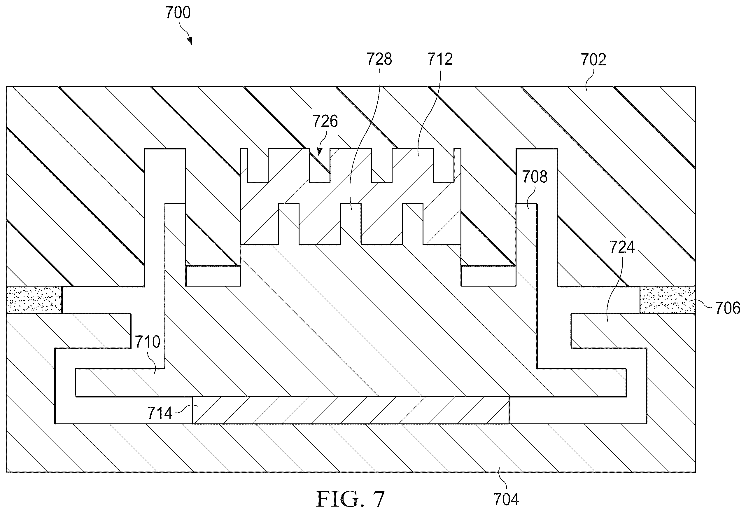 Patent US12586845 Figure 7 – Phase change material (PCM)-based conductive thermal actuator switch