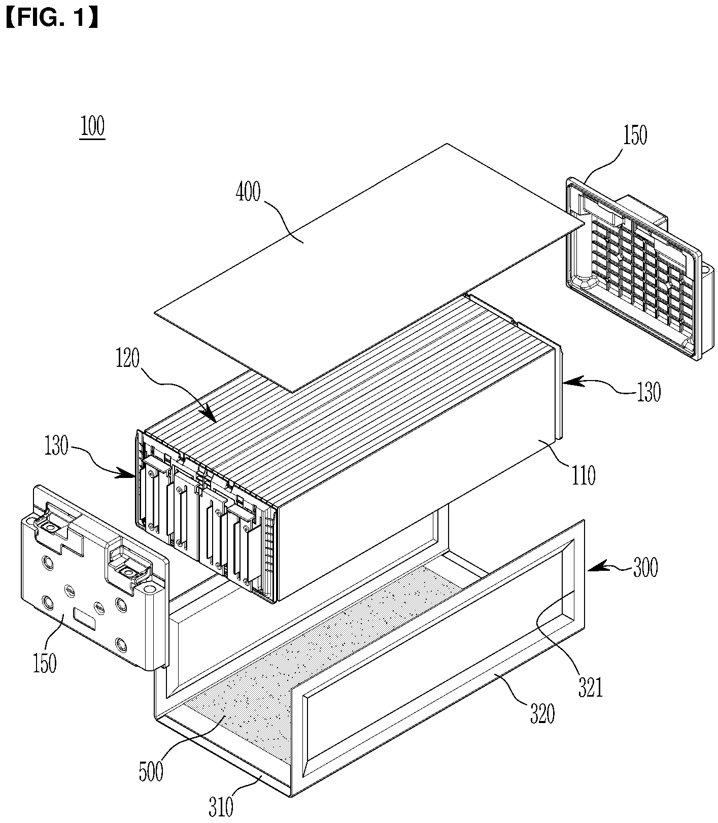 Patent US12586855 — Battery module and battery pack including the same — Figure 1