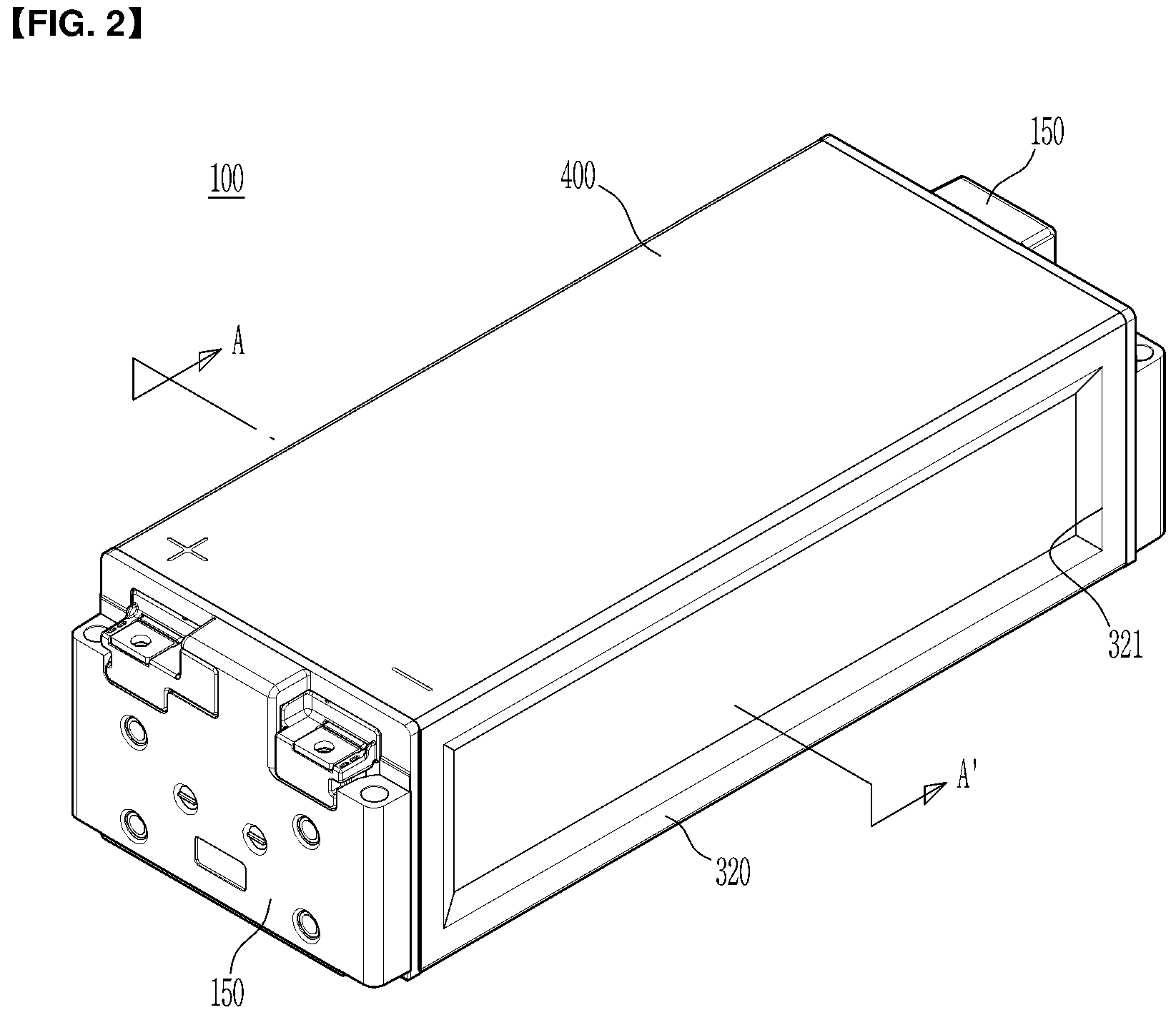 Patent US12586855 Figure 2 – Battery module and battery pack including the same