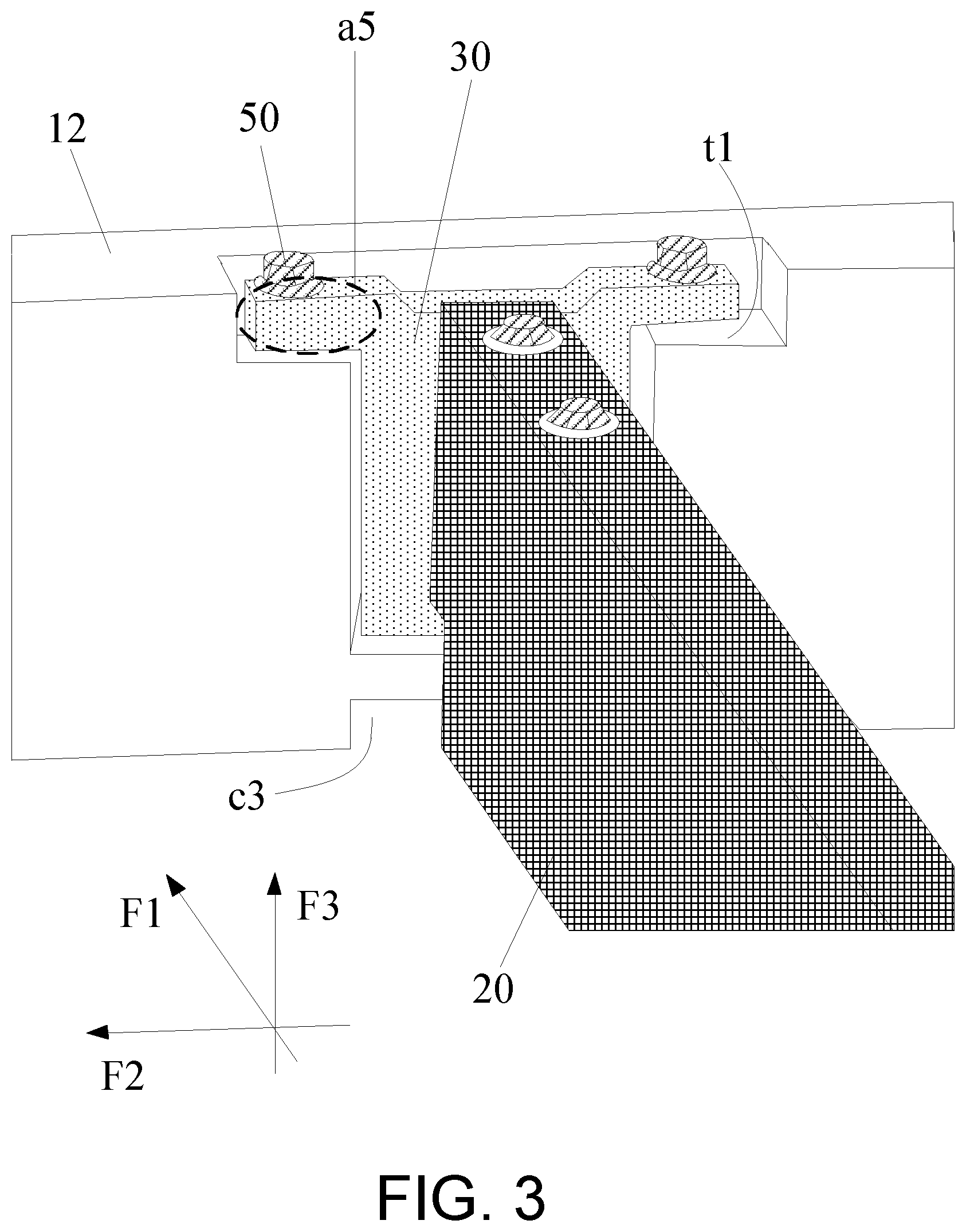 Patent US12586856 Figure 3 – Battery case comprising connected beam configuration and battery device