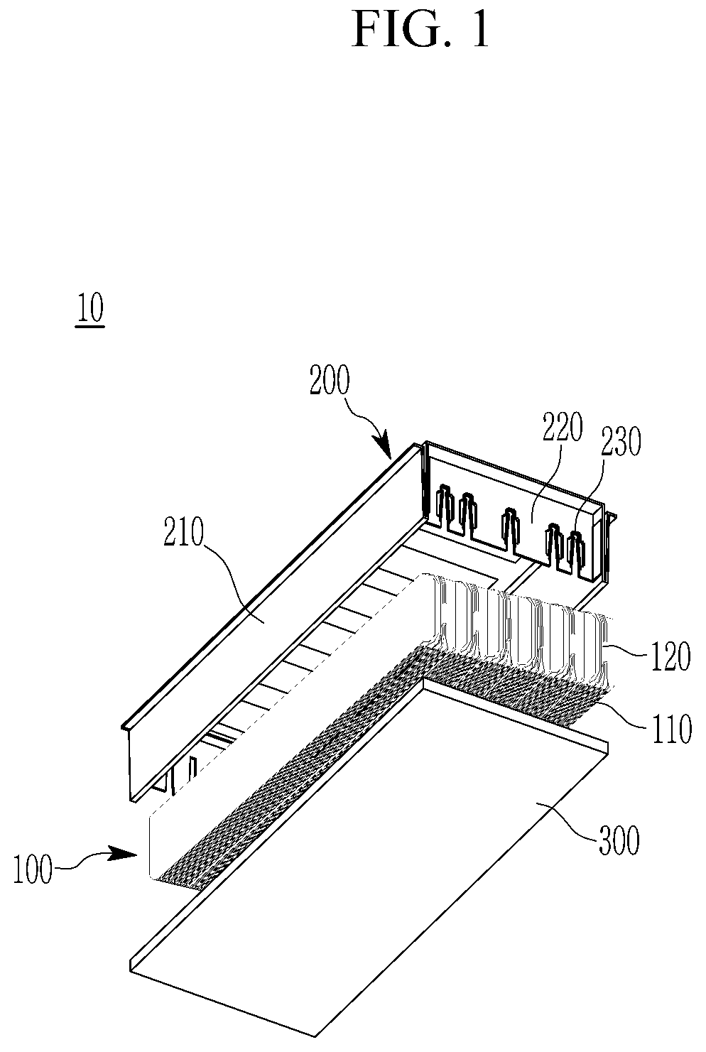 Patent US12586859 — Battery module and method of manufacturing the same — Figure 1