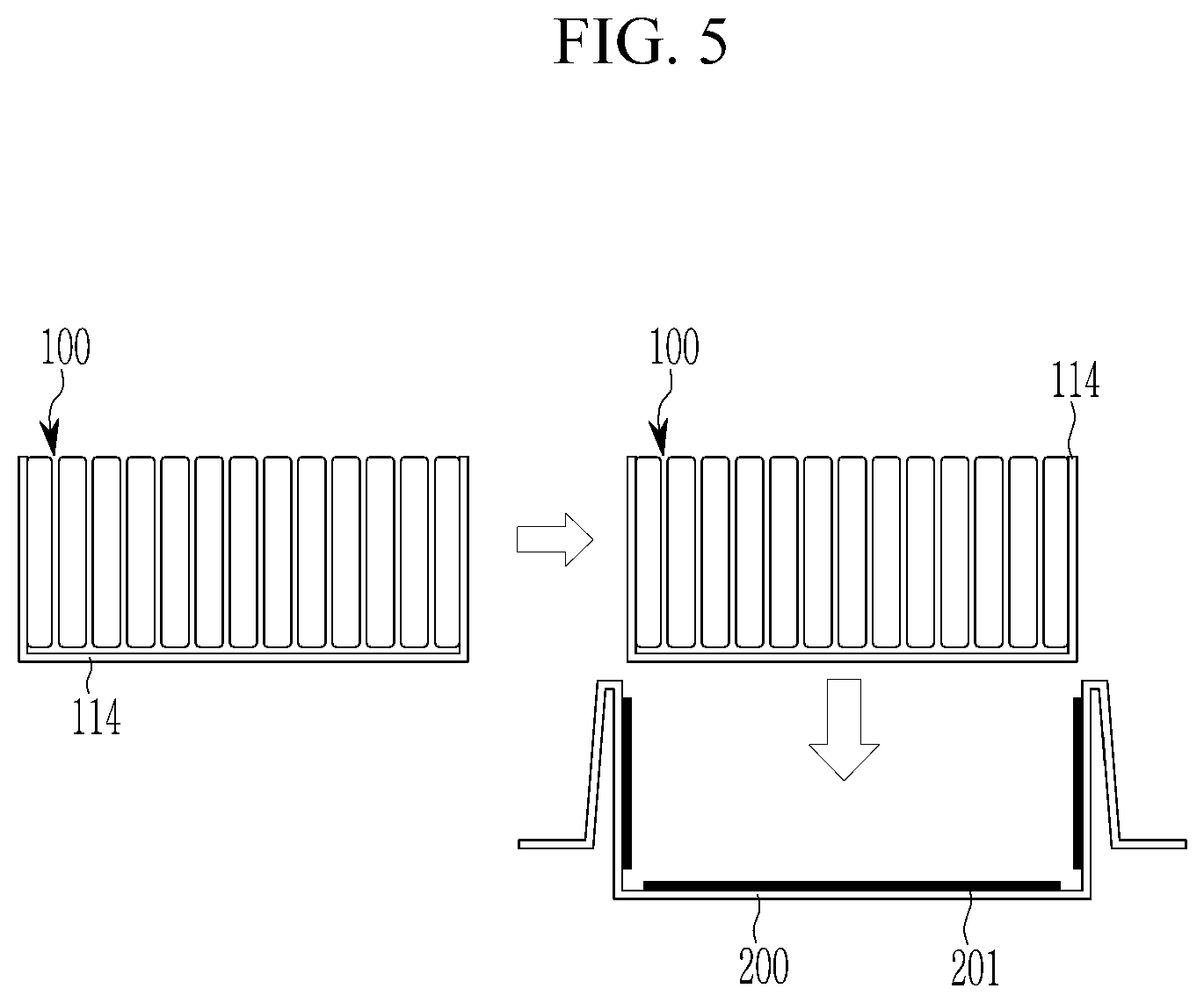 Patent US12586859 Figure 5 – Battery module and method of manufacturing the same