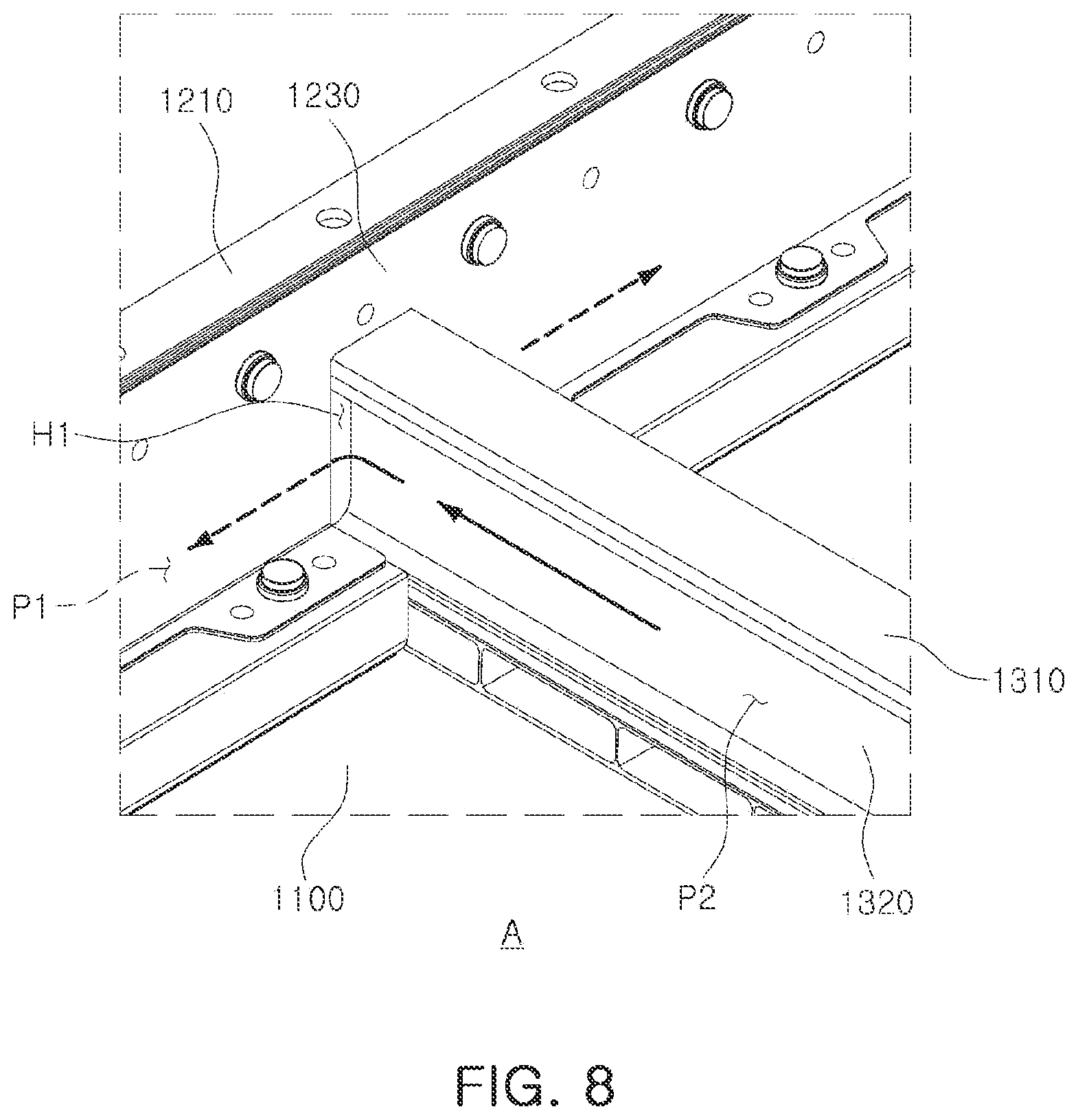 Patent US12586862 Figure 8 – Battery pack