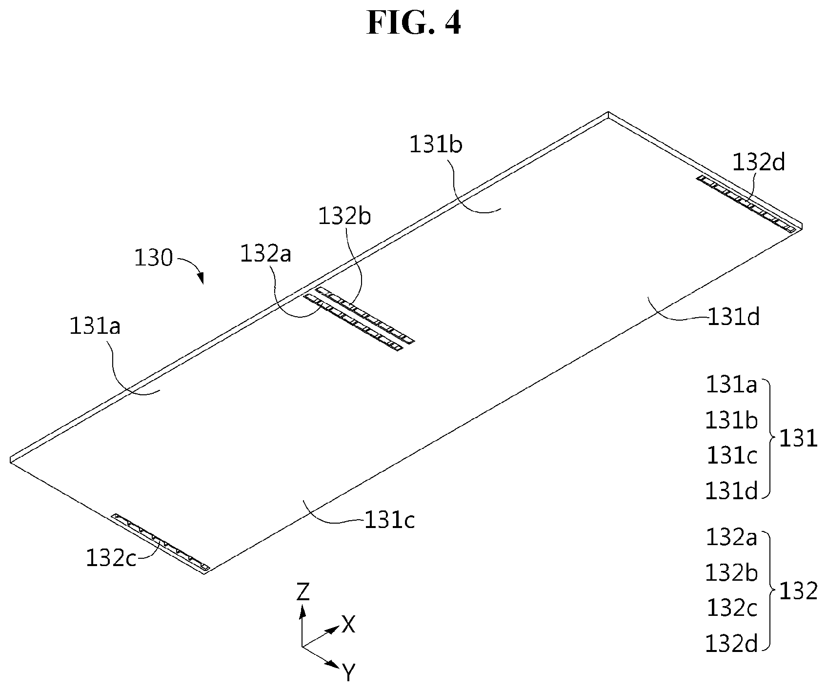 Patent US12586865 Figure 4 – Battery module, and battery pack and vehicle comprising the same