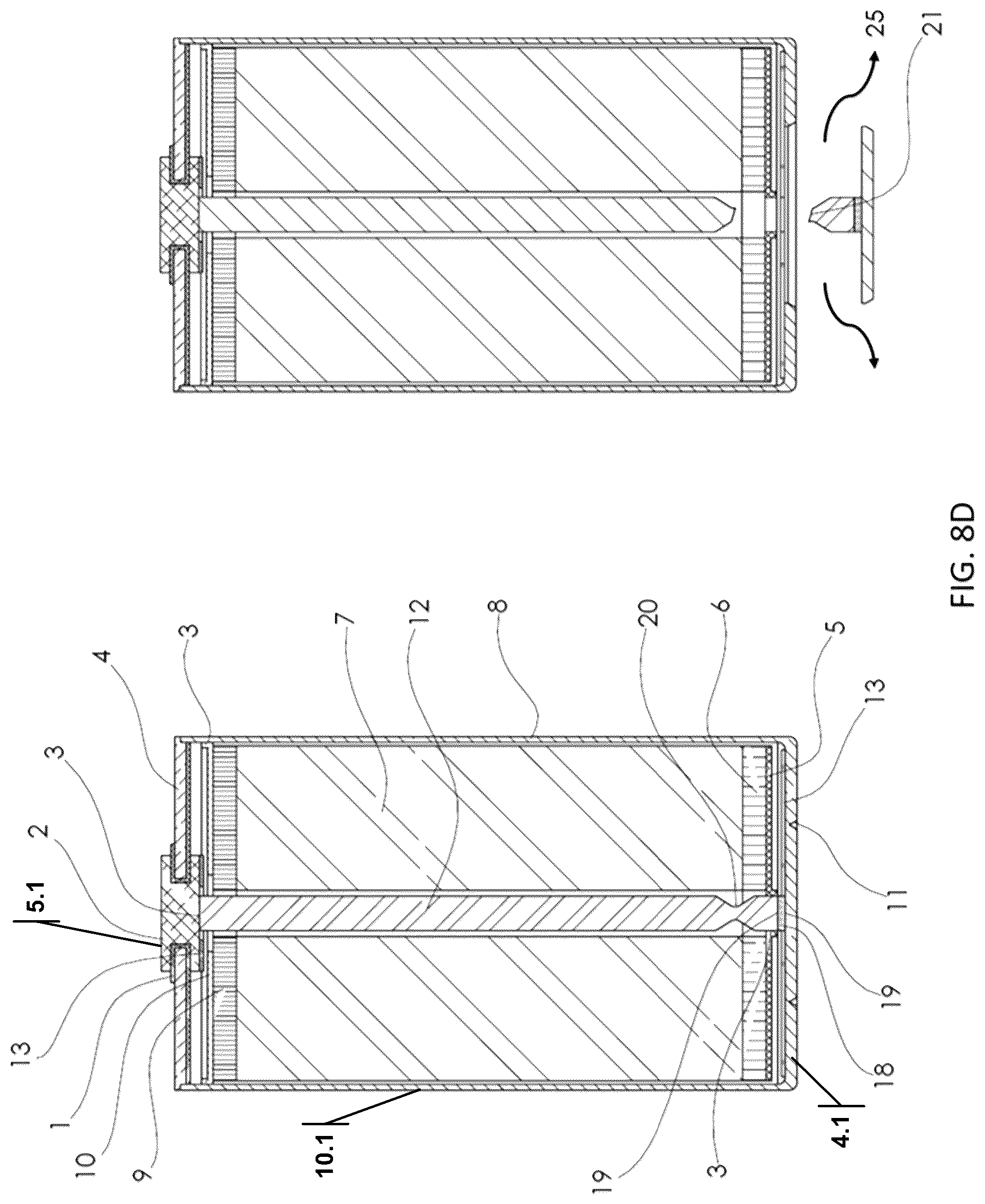 Patent US12586873 Figure 9 – Conductive power rod for electrochemical cell