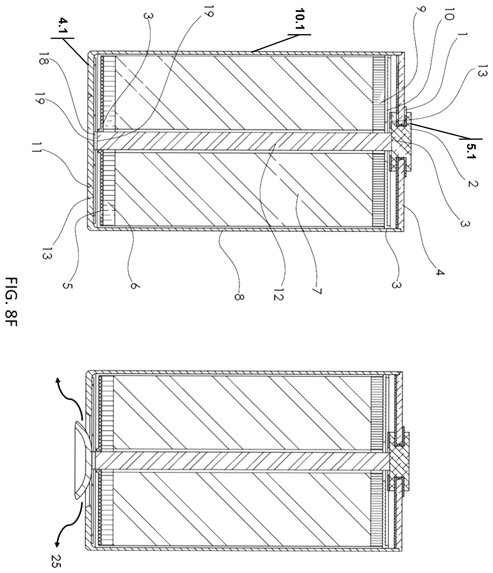 Patent US12586873 Figure 11 – Conductive power rod for electrochemical cell