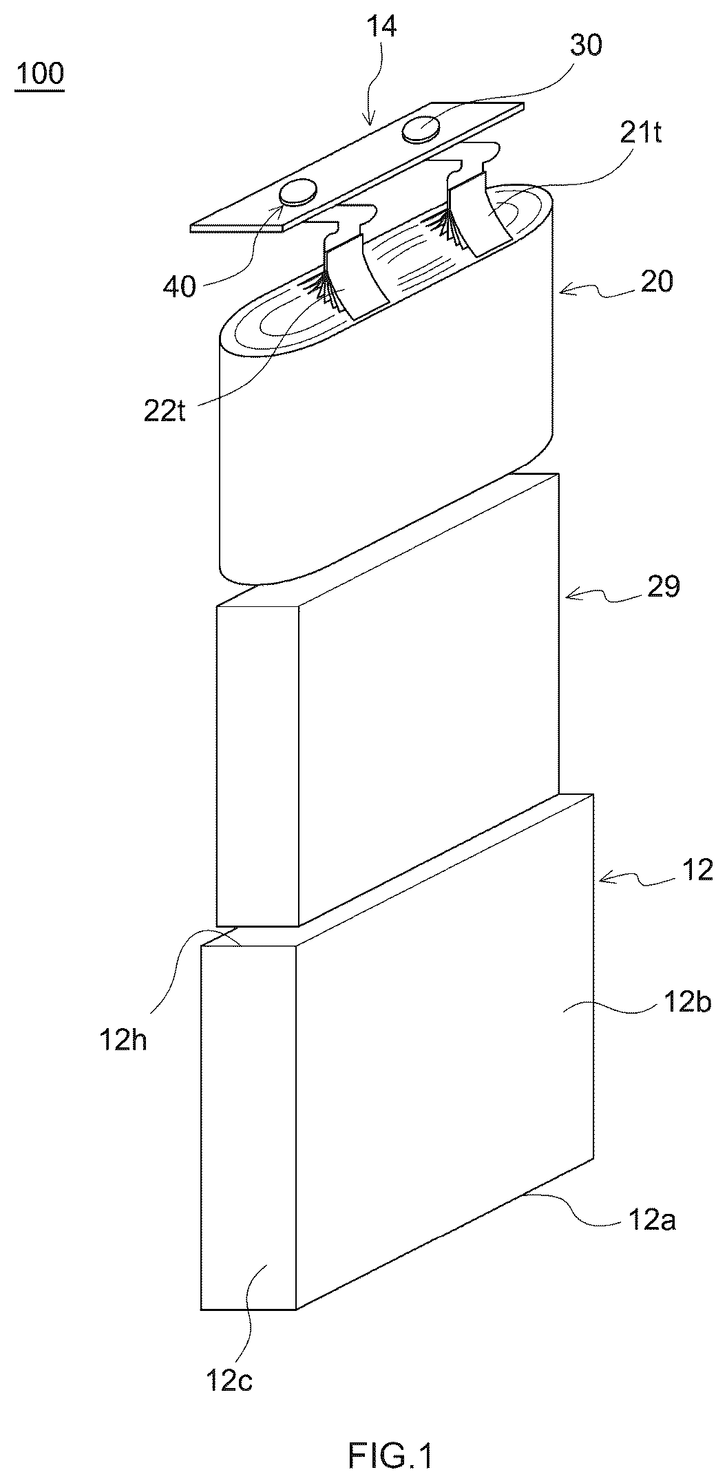 Patent US12586874 Figure 1 – Secondary battery and method of manufacturing the same
