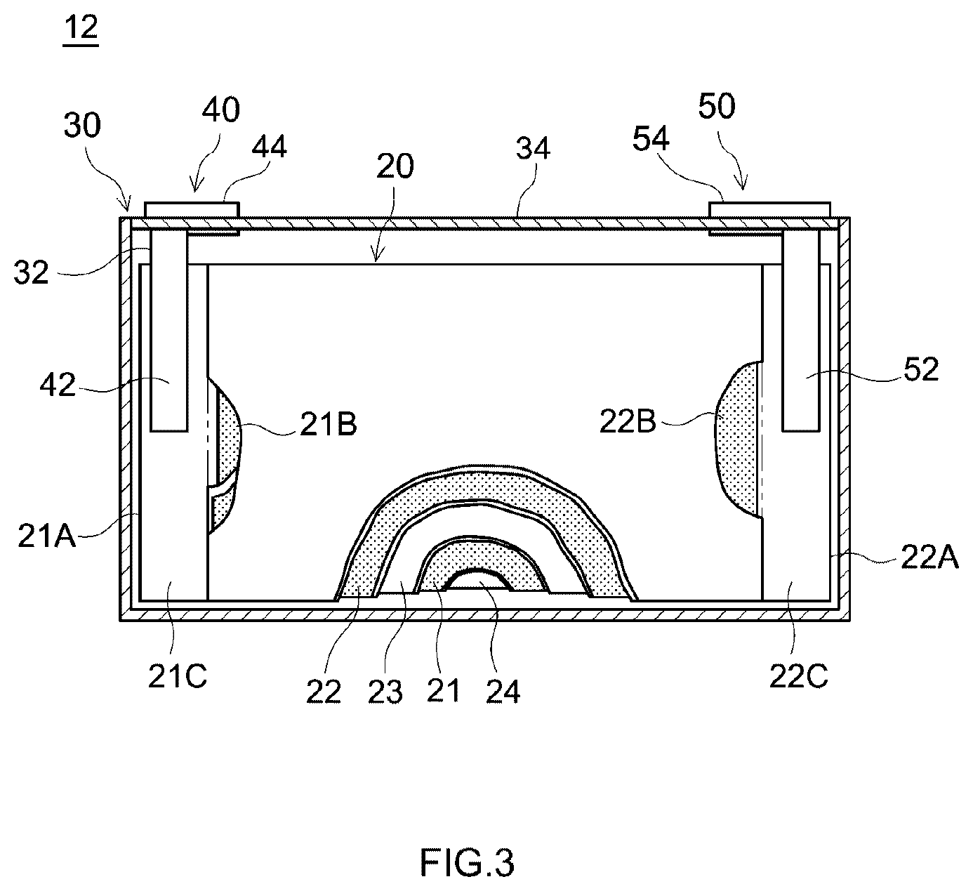 Patent US12586876 Figure 3 – Terminal for secondary battery and method for manufacturing terminal for secondary battery