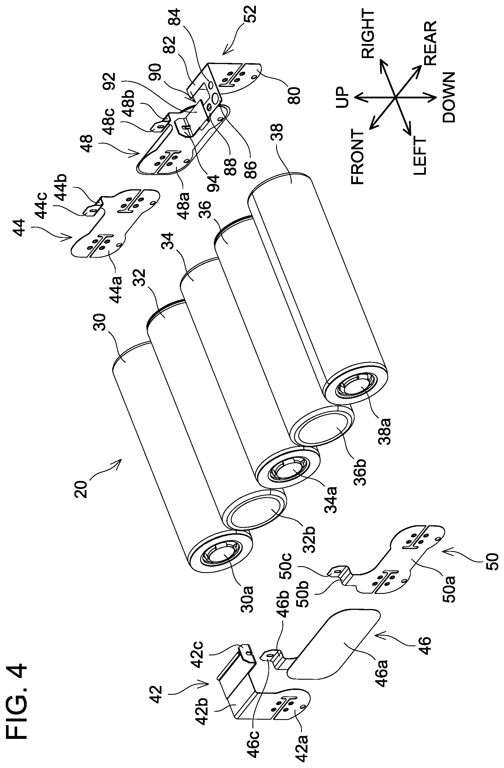 Patent US12586877 Figure 4 – Battery pack with fusible link