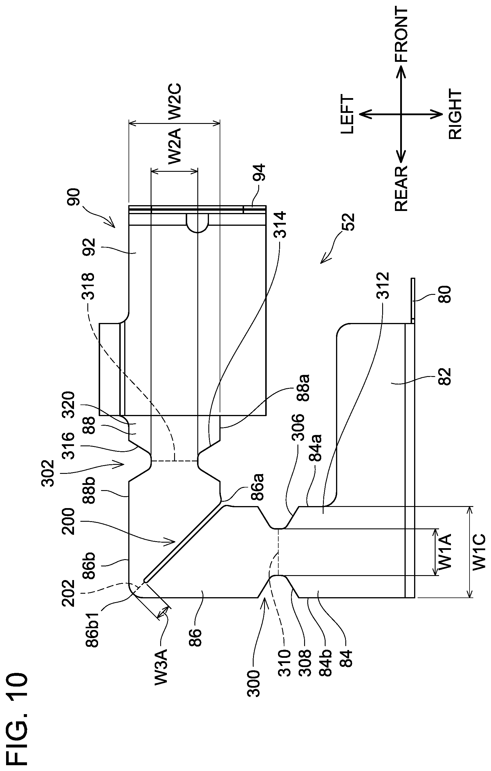 Patent US12586877 Figure 10 – Battery pack with fusible link