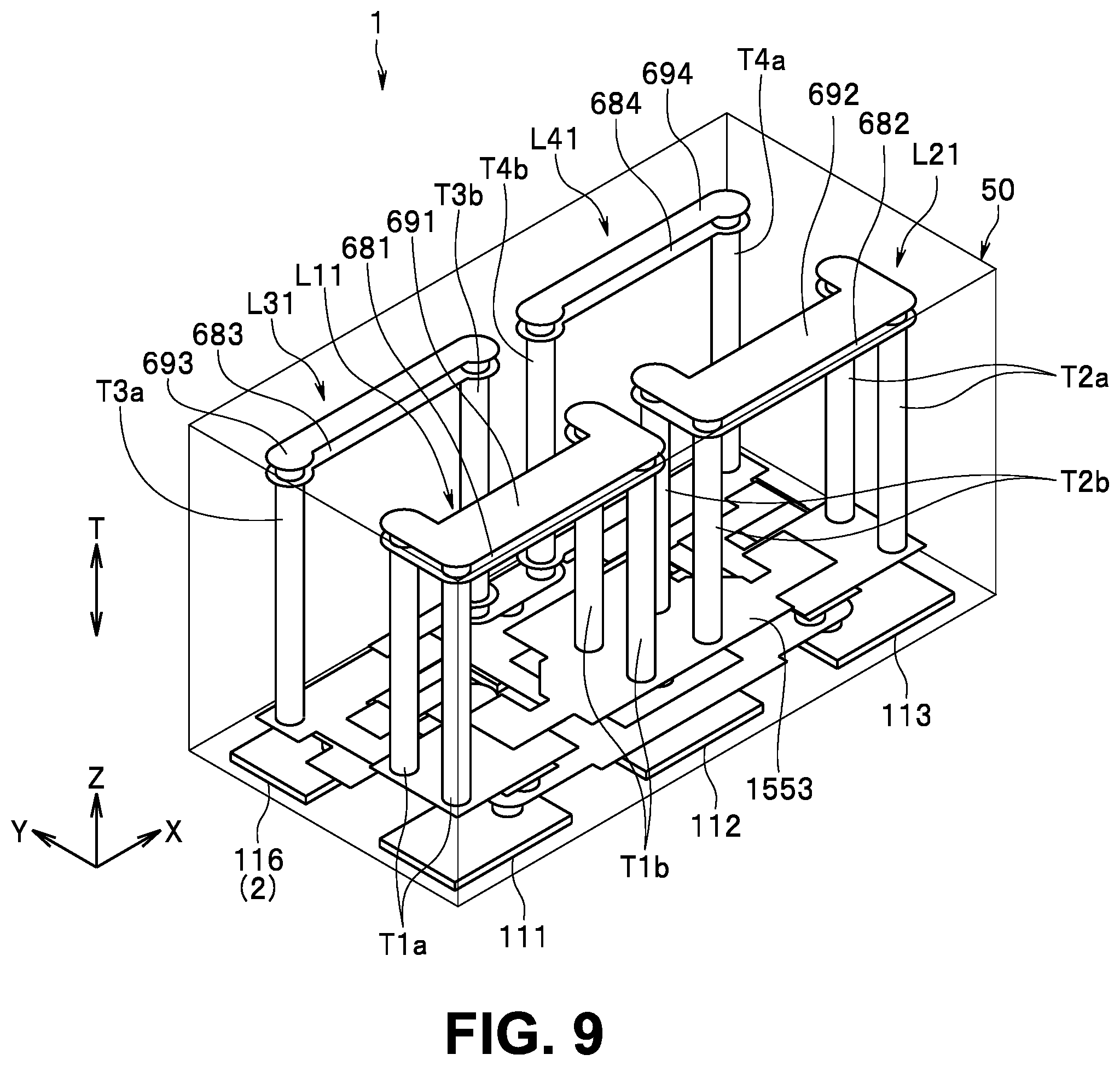 Patent US12586881 Figure 9 – Multilayered filter device