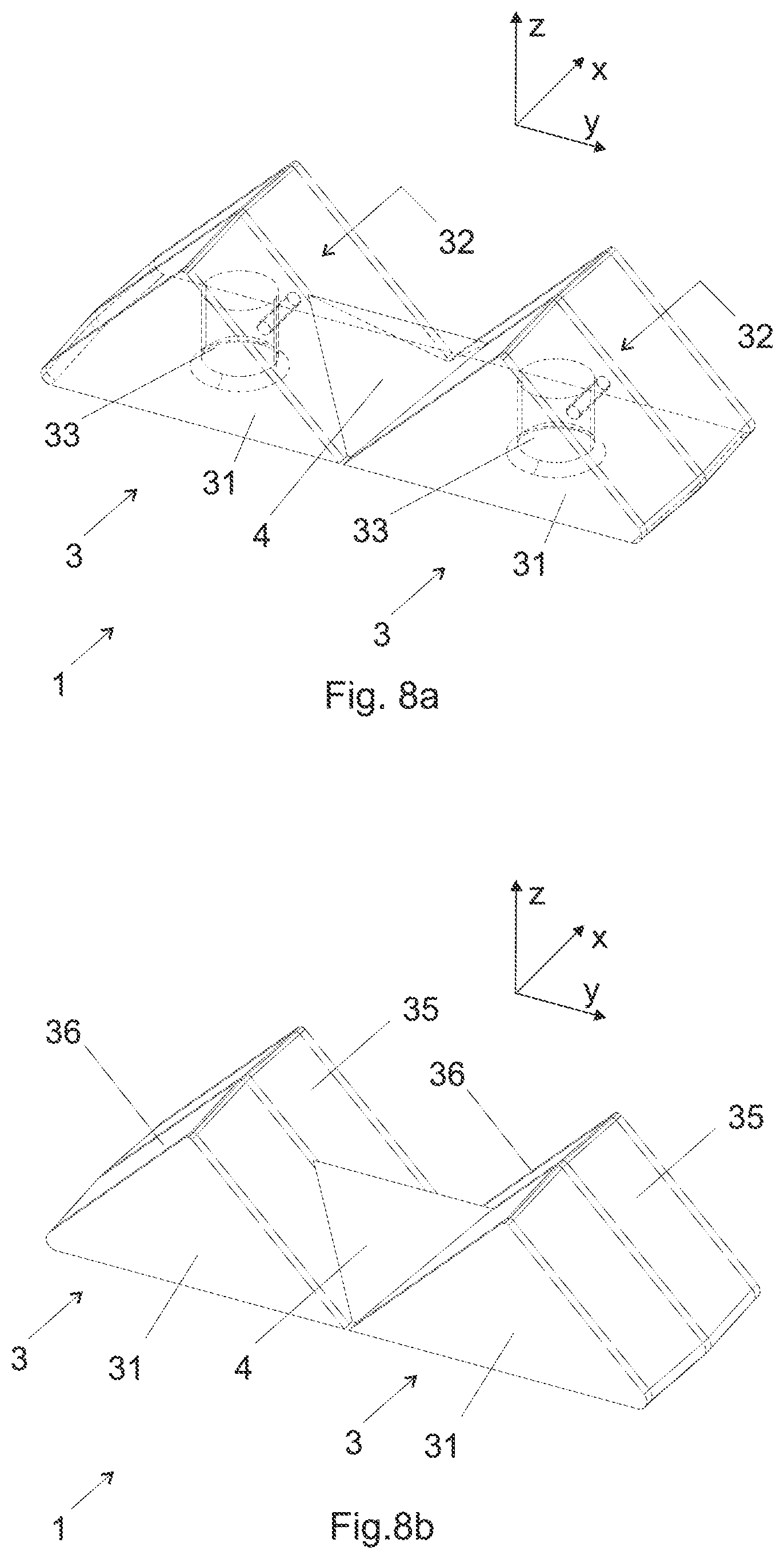 Patent US12586882 Figure 9 – Combline waveguide filter including cavity resonators coupled by irises, where the cavity resonators are each defined by a shape that is non-rectangular