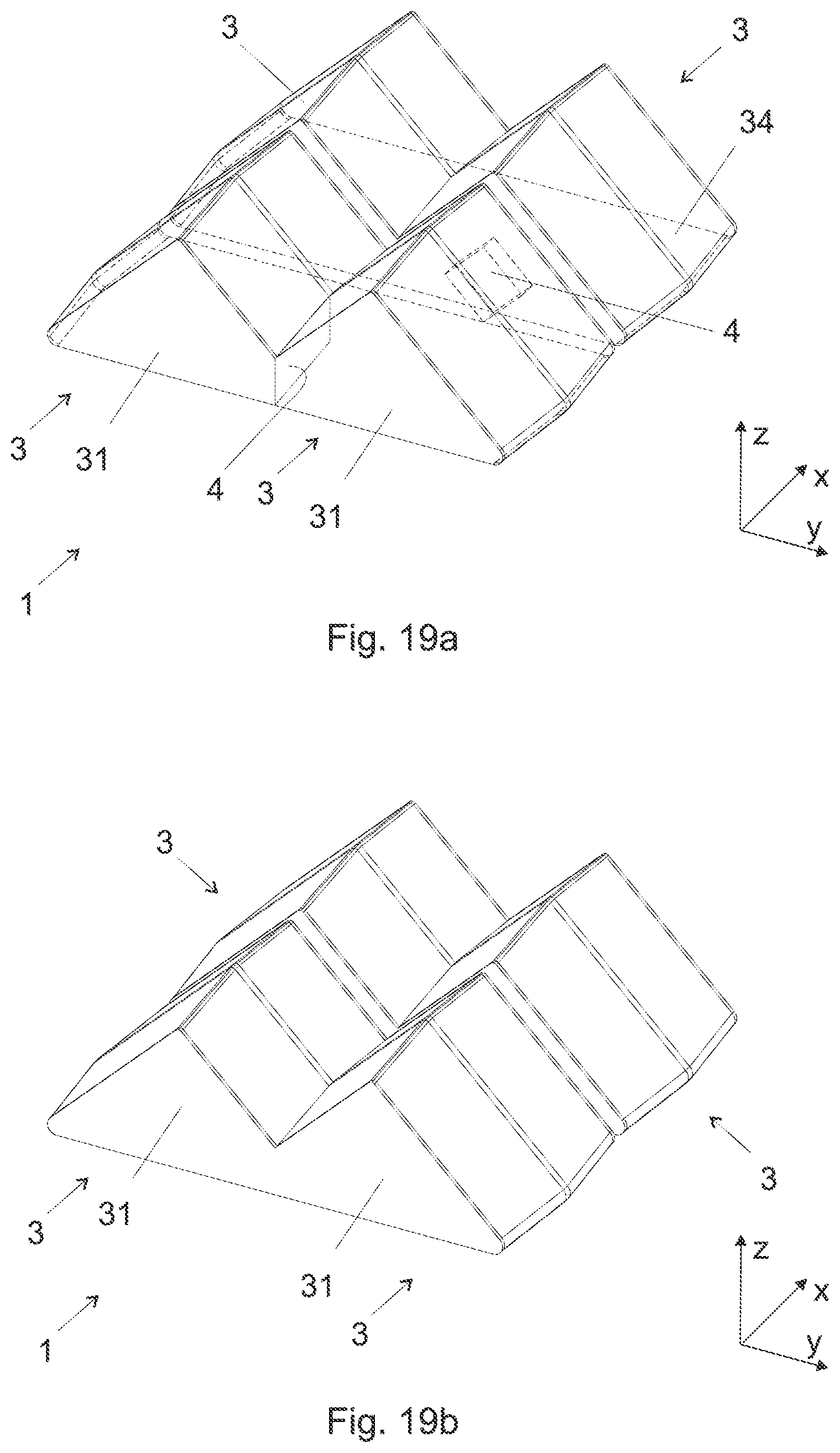Patent US12586882 Figure 20 – Combline waveguide filter including cavity resonators coupled by irises, where the cavity resonators are each defined by a shape that is non-rectangular