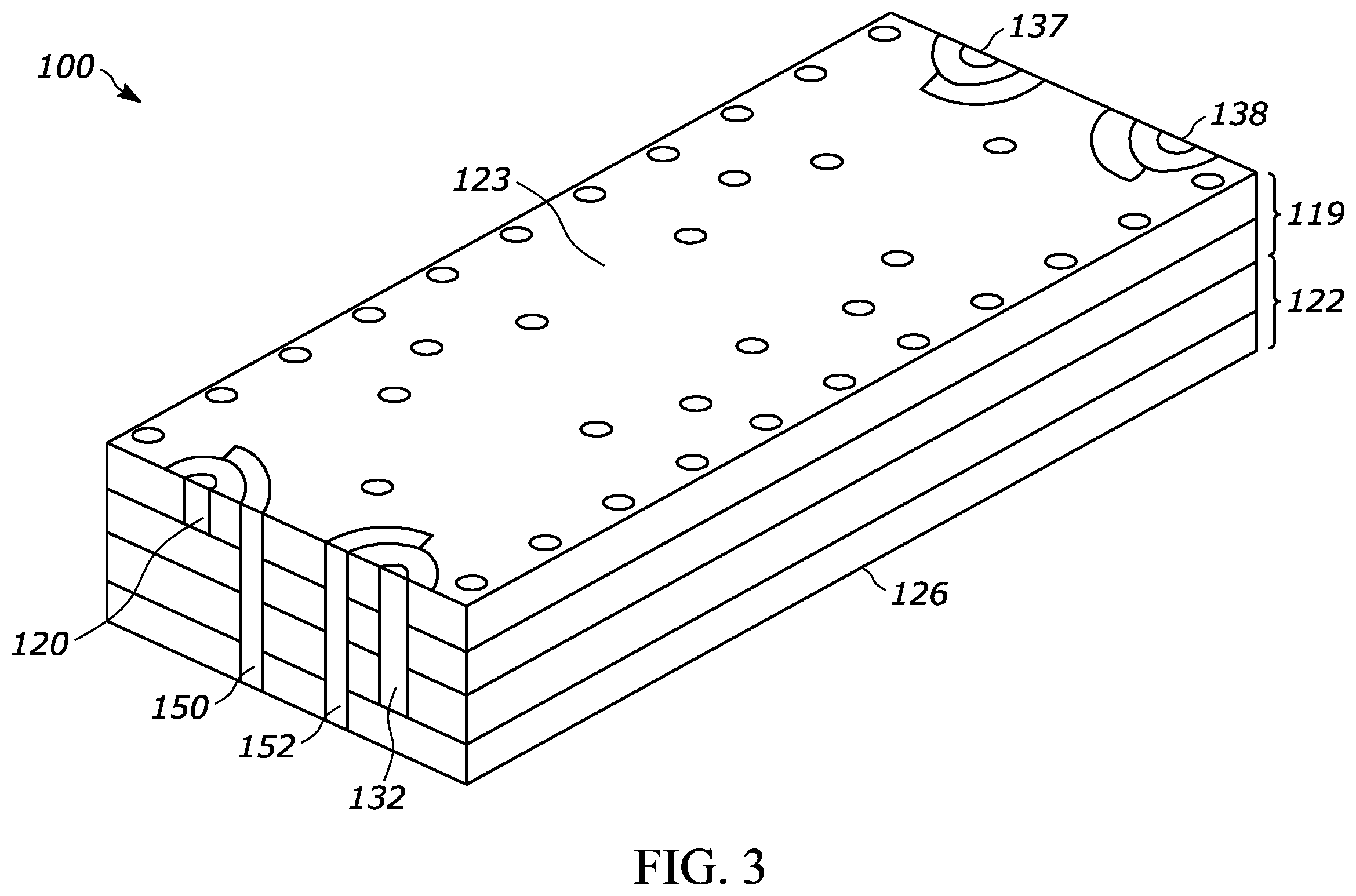 Patent US12586885 Figure 3 – Multilayer radio frequency component