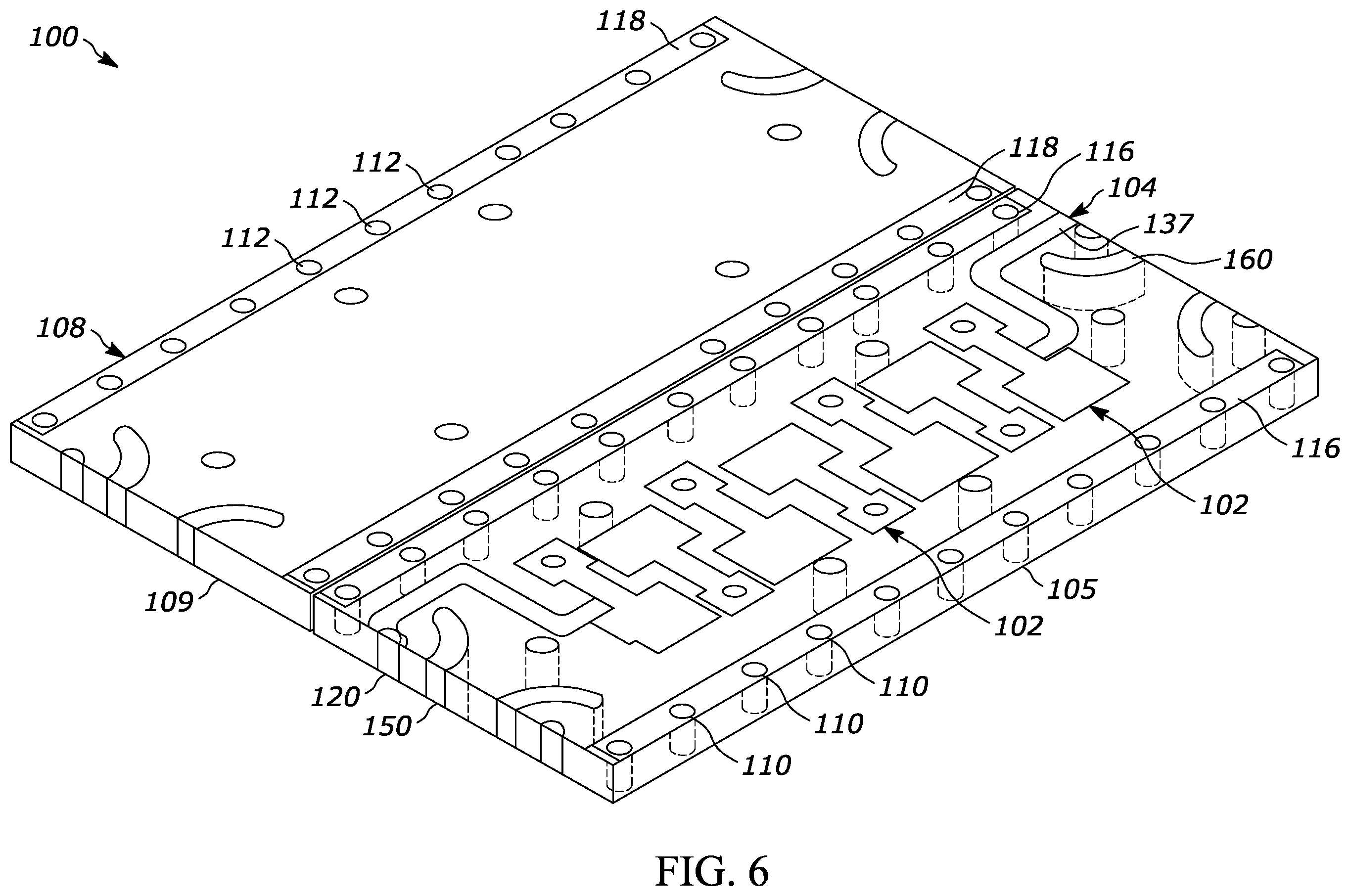 Patent US12586885 Figure 6 – Multilayer radio frequency component