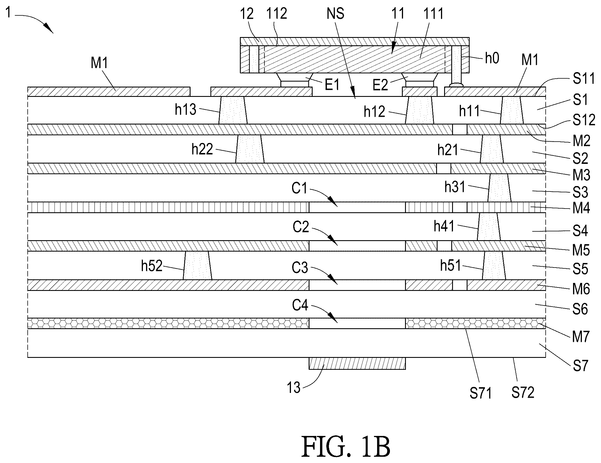 Patent US12586891 Figure 2 – Antenna device